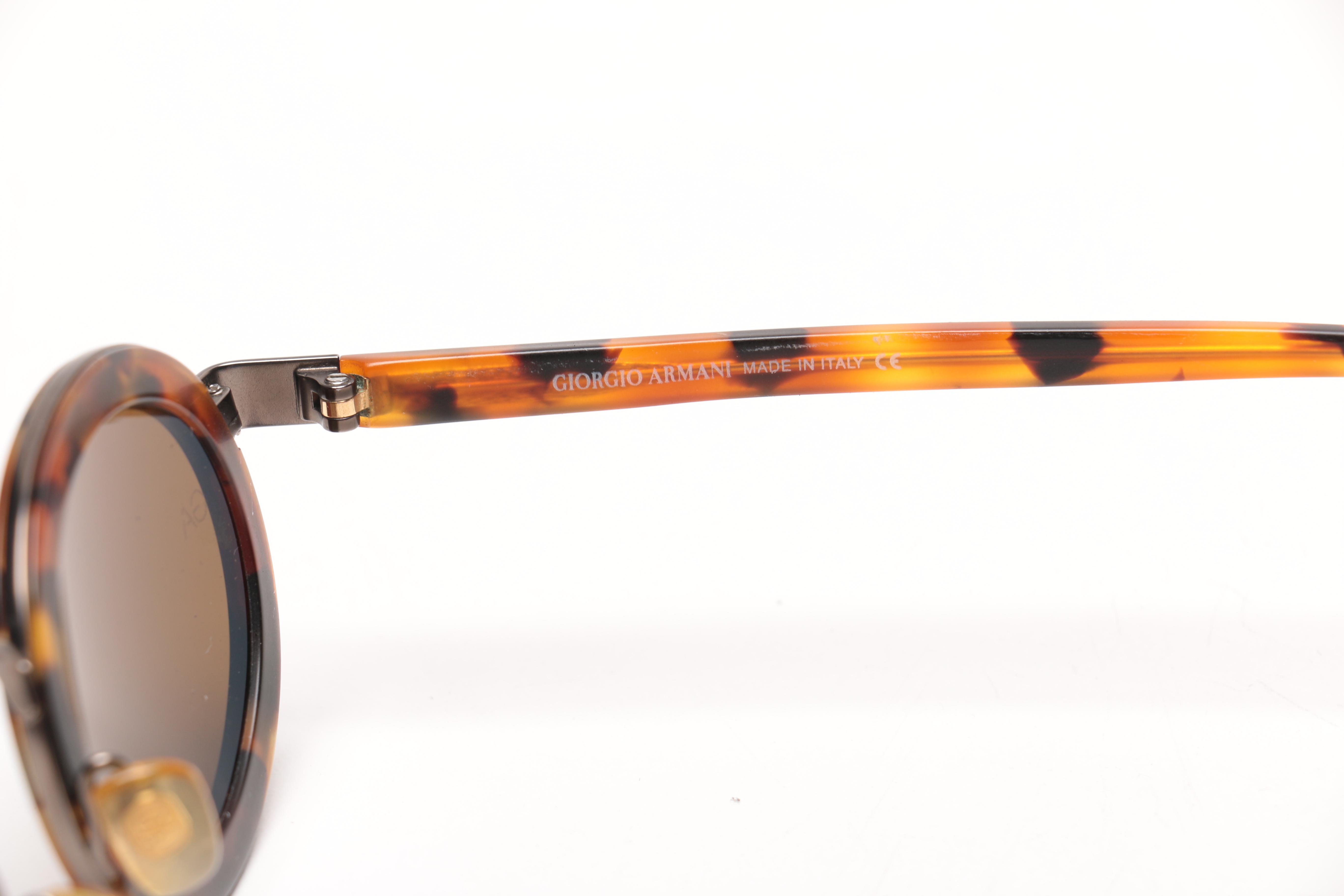 Vintage Armani Faux Tortoise Shell Sunglasses