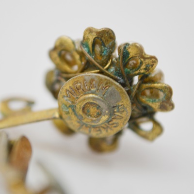 Miriam Haskell Faux Pearl Necklace and Multiple Clip-On Earrings