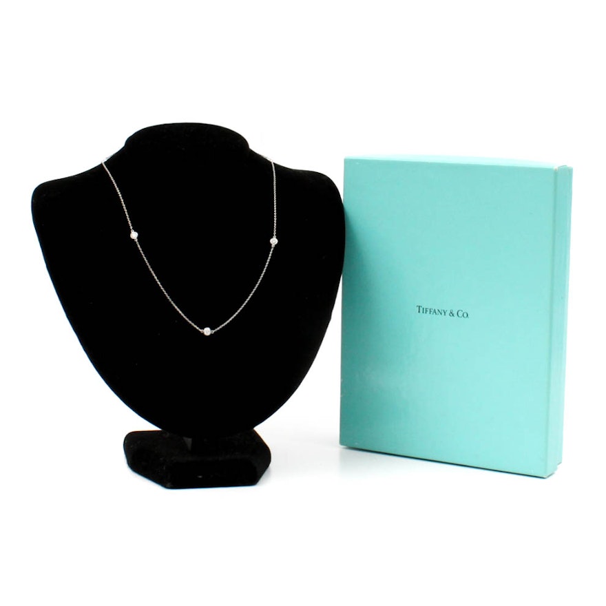 Elsa Peretti for Tiffany & Co. Platinum Diamonds By the Yard Necklace