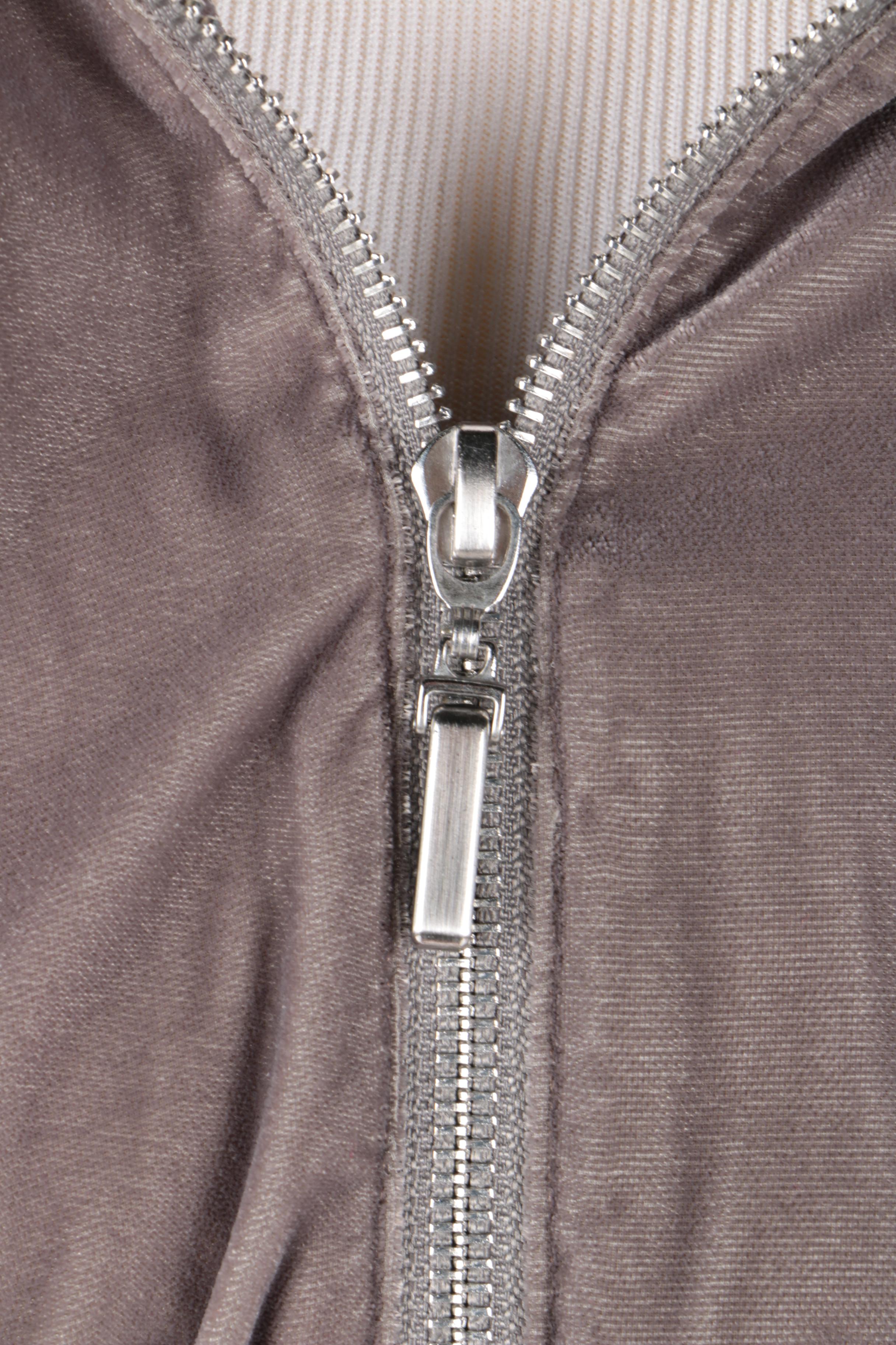 Saks Fifth Avenue Grey Velour Track Suit