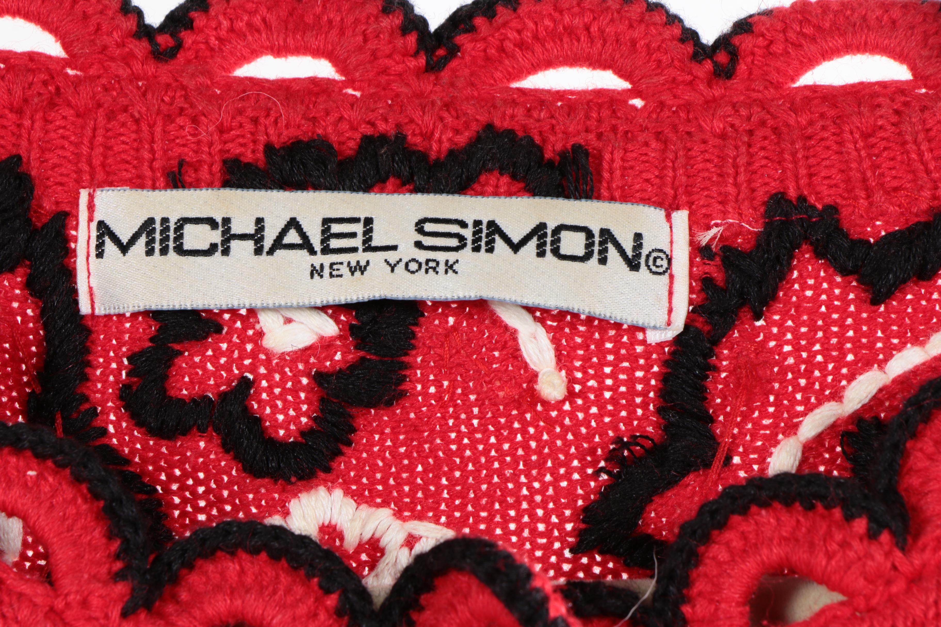 Four Michael Simon Women's Patterned Sweaters