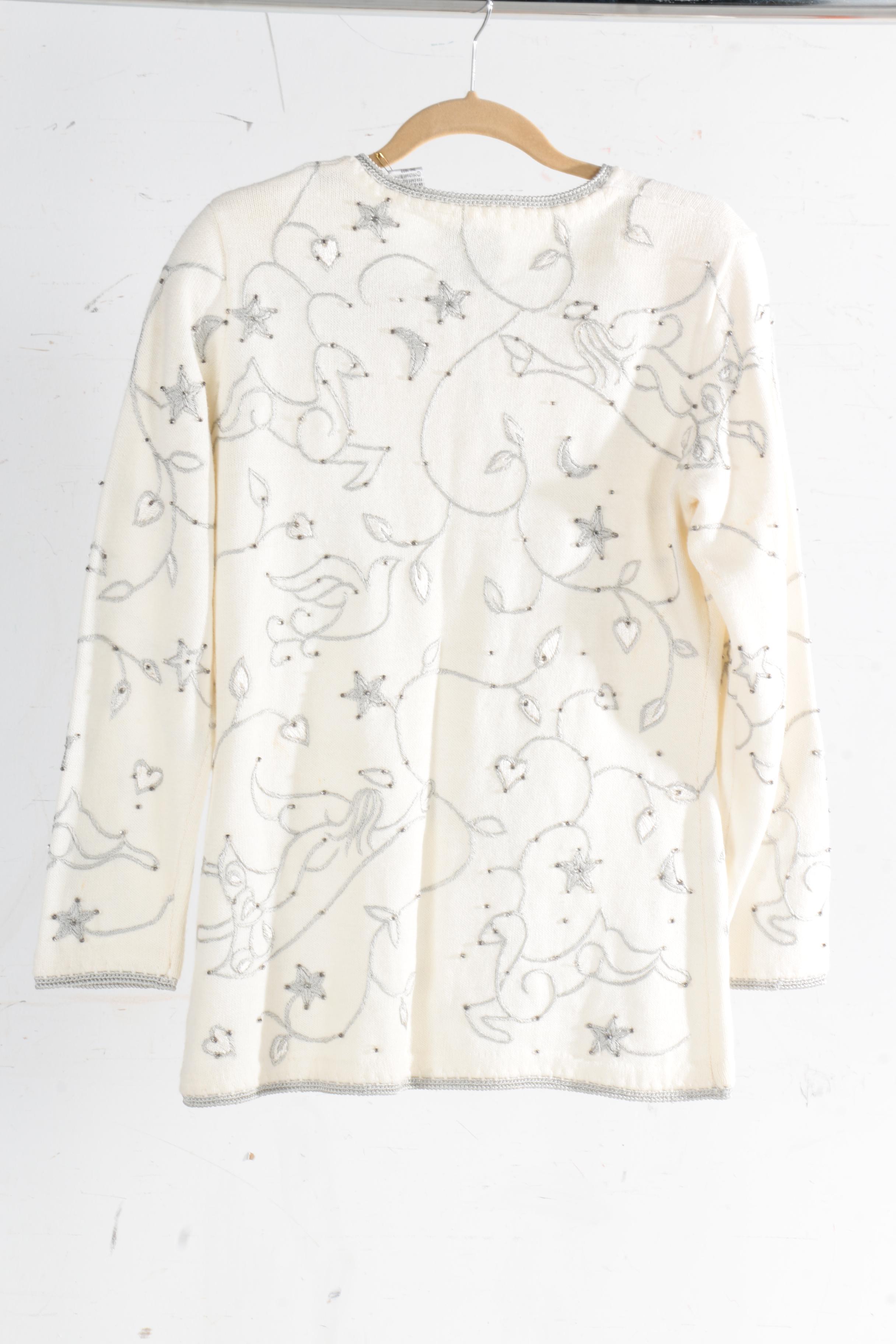 Four Michael Simon Women's Patterned Sweaters