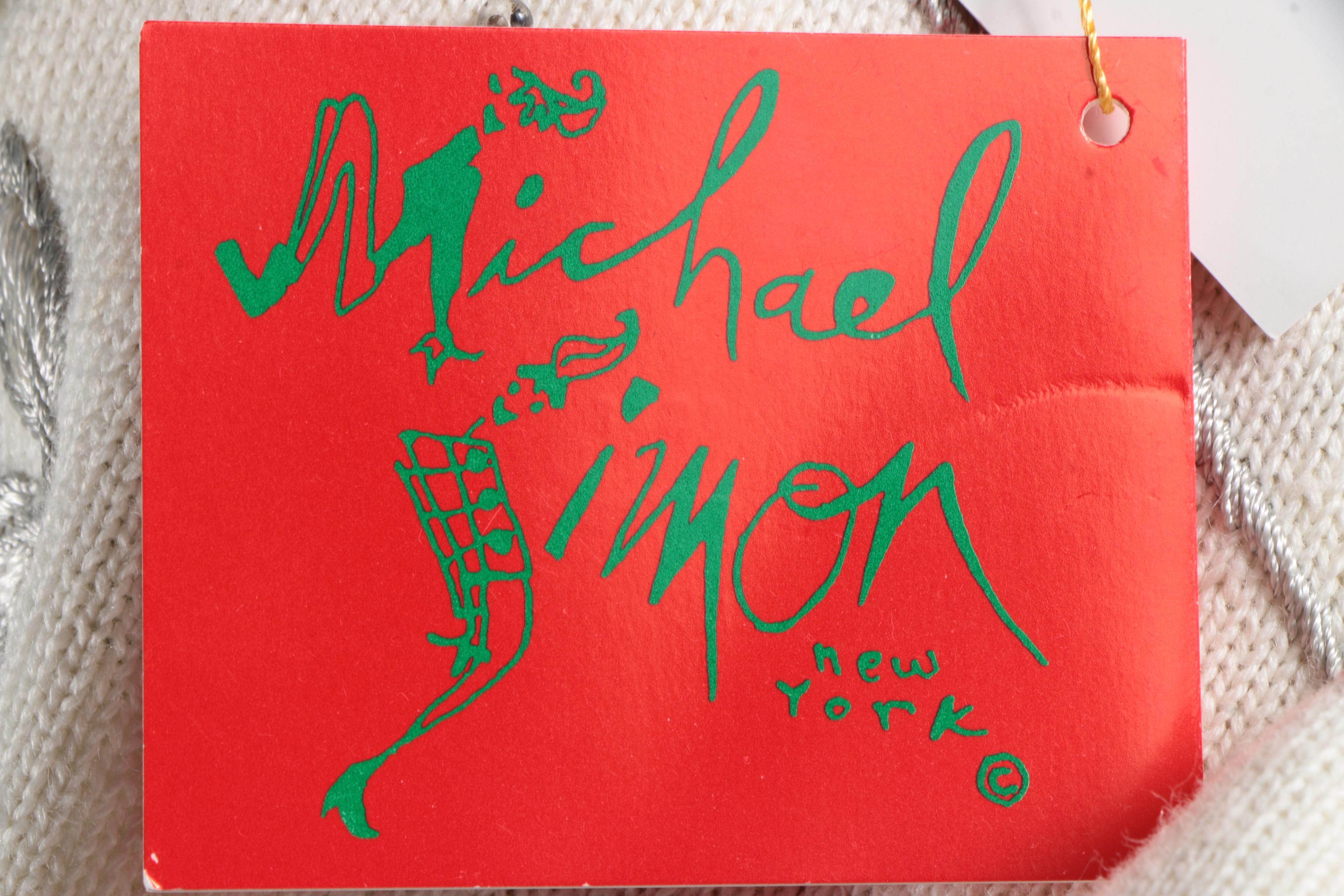 Four Michael Simon Women's Patterned Sweaters