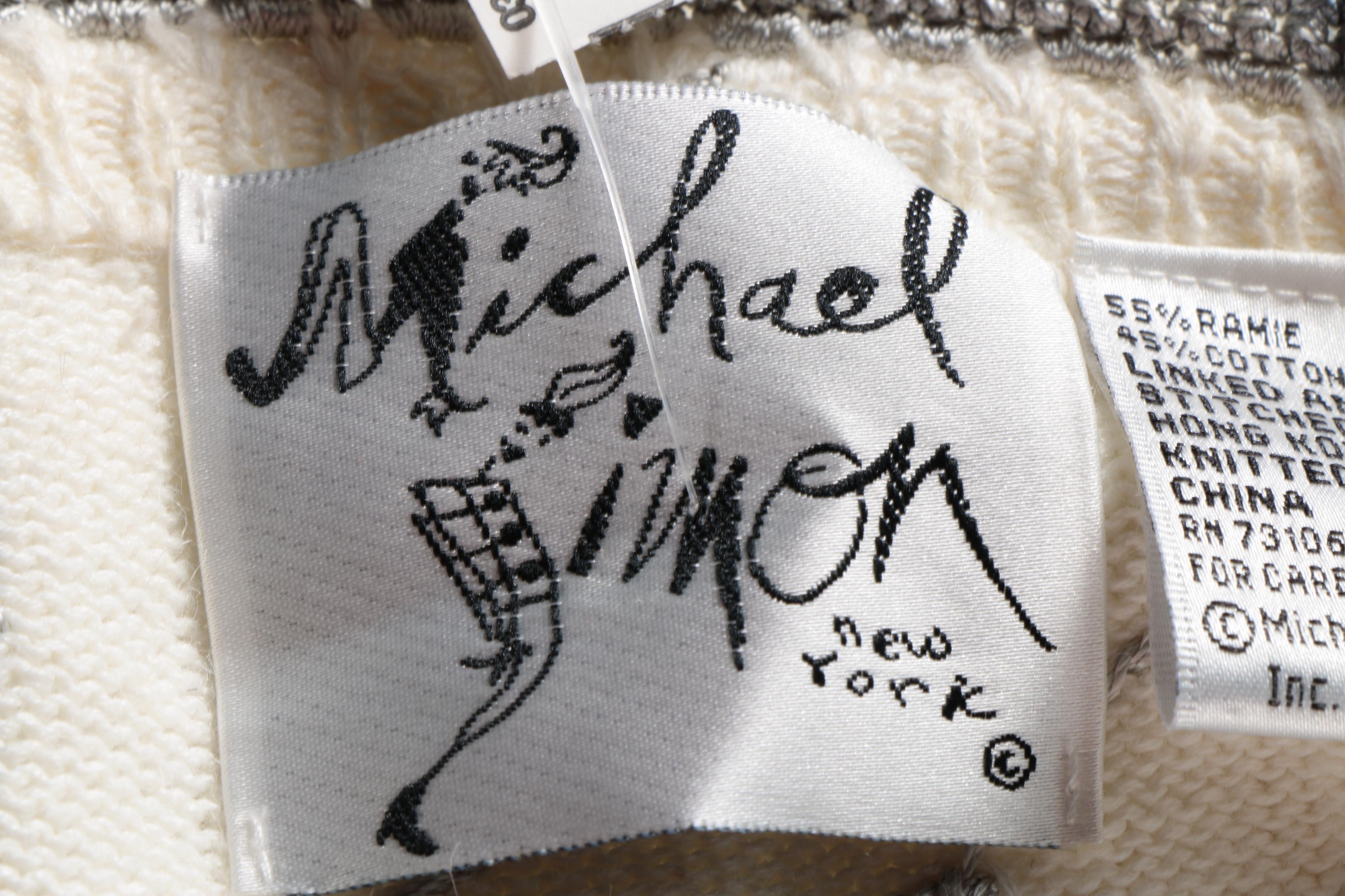 Four Michael Simon Women's Patterned Sweaters