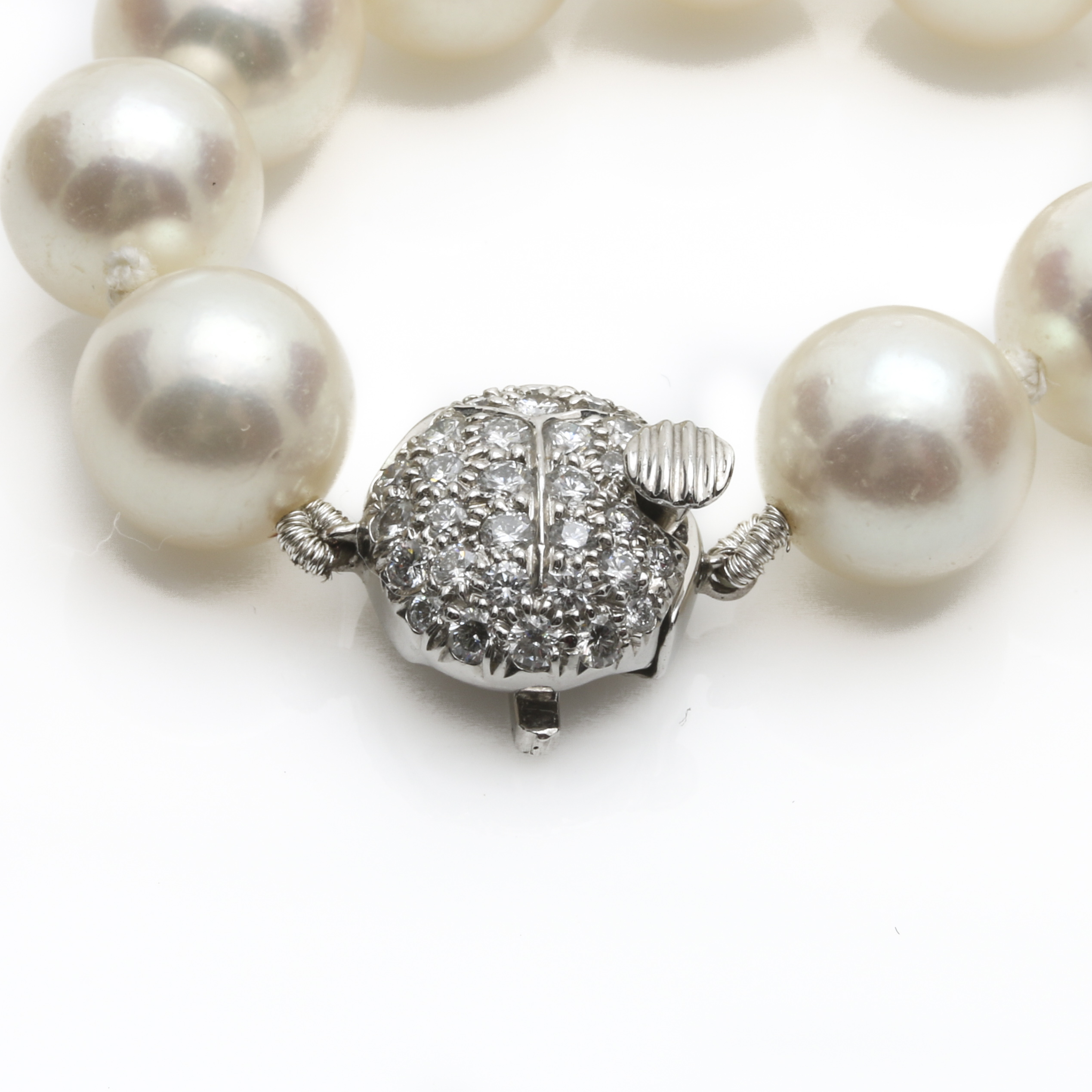 Tiffany & Co. Platinum Tahitian Pearl and 2.08 CTW Diamond Crab Necklace