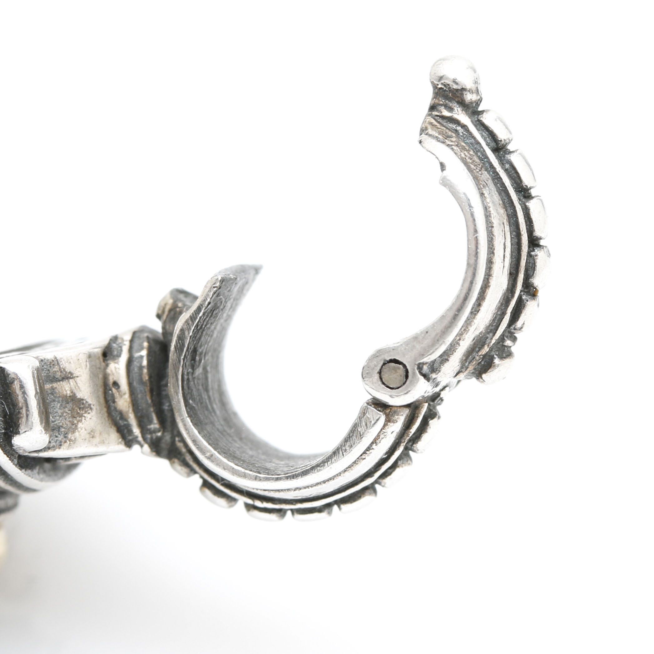 Konstantino Sterling Silver and 18K Yellow Gold Aquamarine and Pearl Pendant