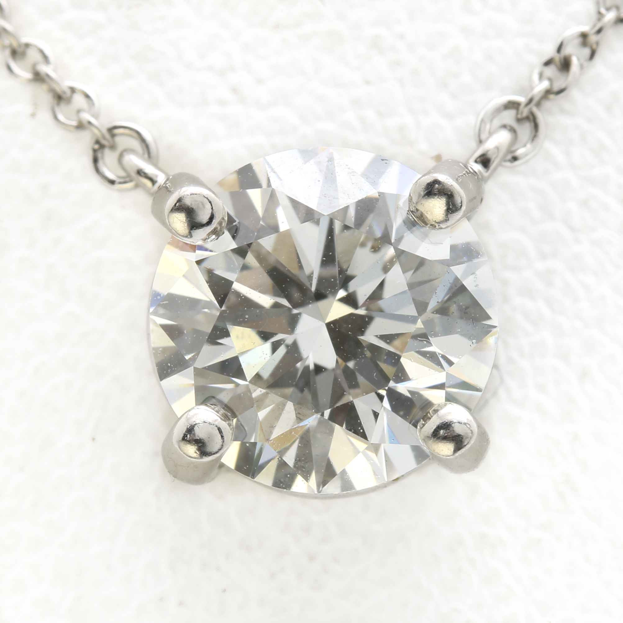 Tiffany & Co. Platinum and 1.74 Carat Diamond Solitaire Necklace