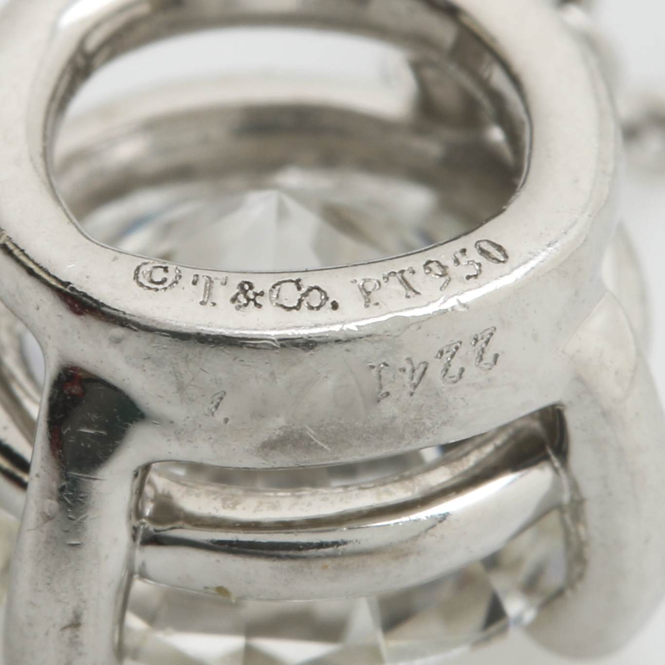 Tiffany & Co. Platinum and 1.74 Carat Diamond Solitaire Necklace