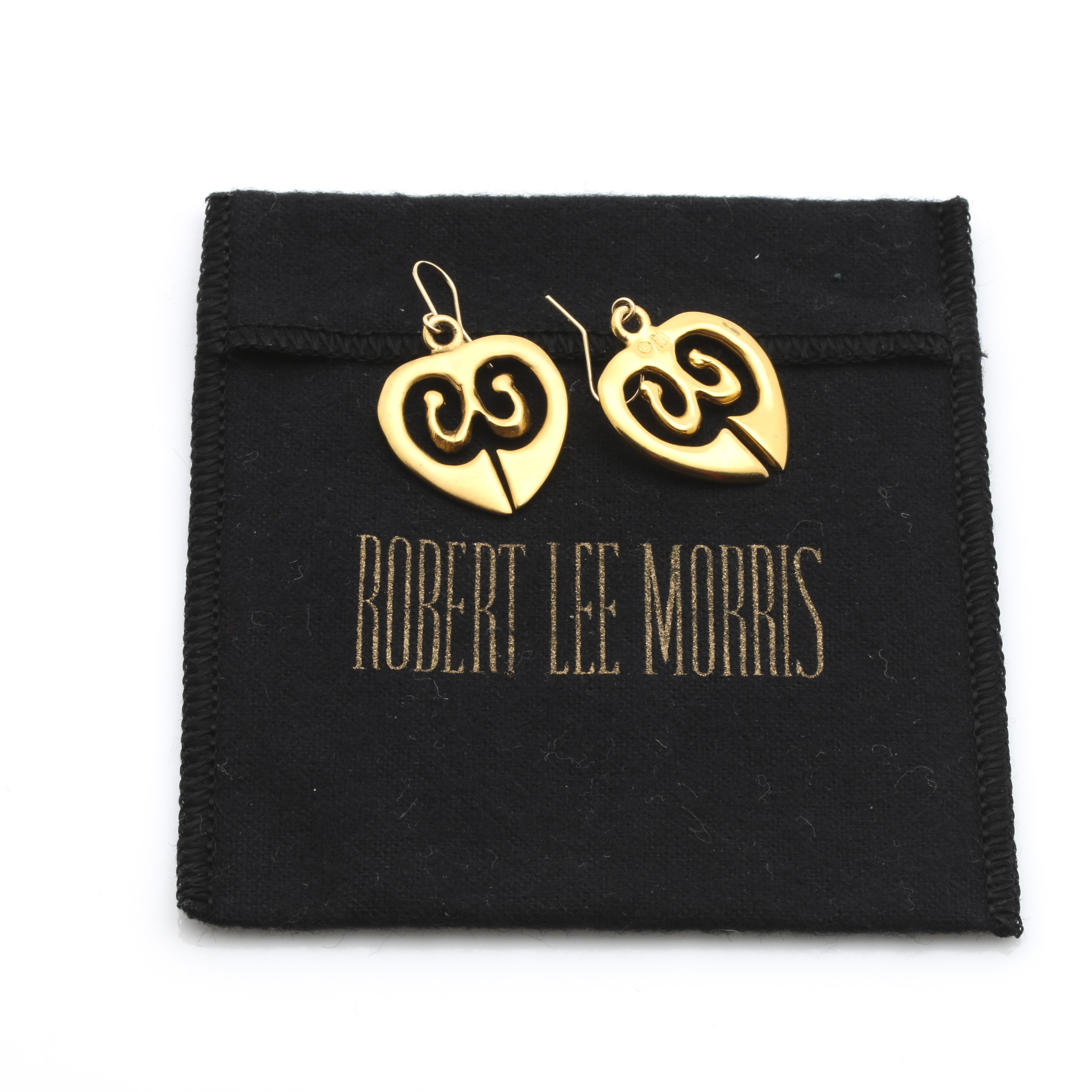 Robert Lee Morris Earrings and Necklace with Onyx and Garnet