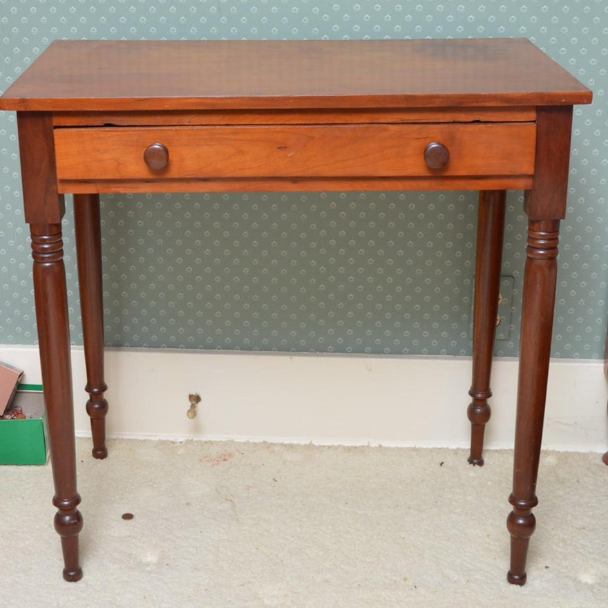 Antique Cherry Side Table