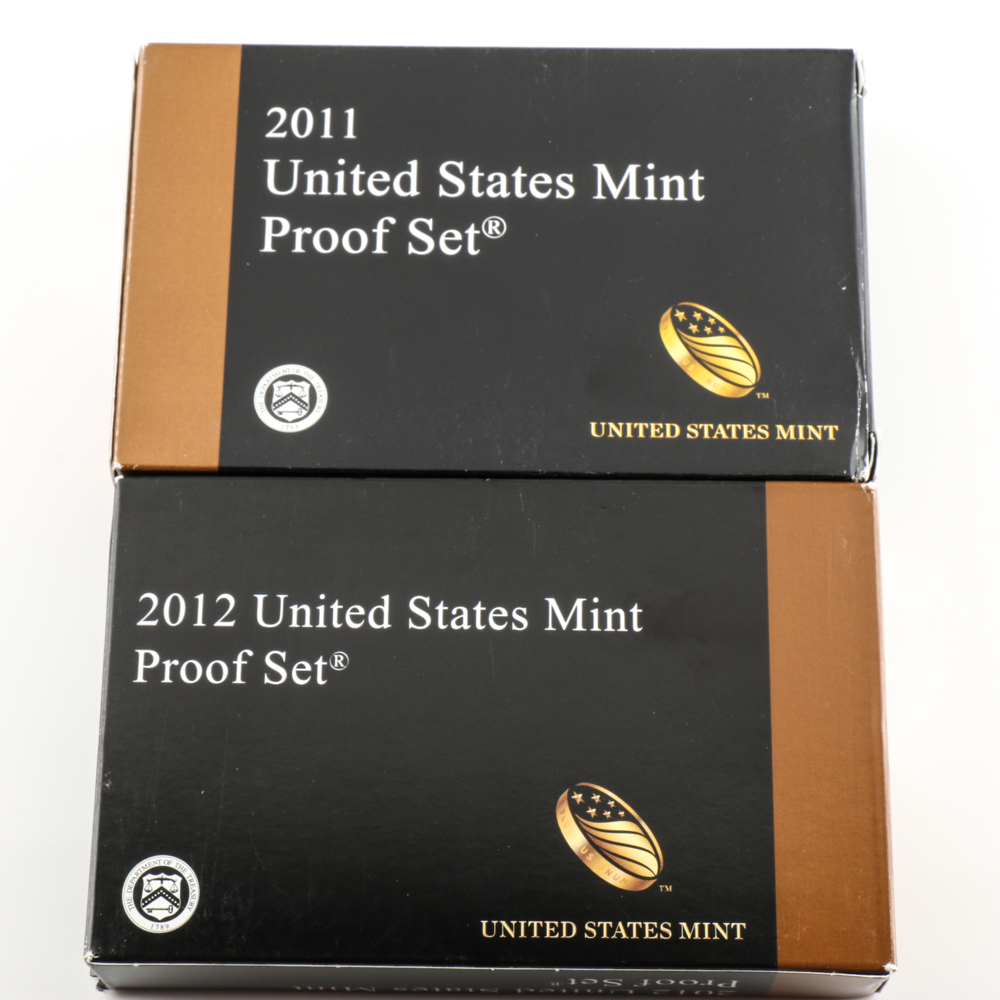 Group of U.S. Mint Proof Sets Including the Years 2007-2013