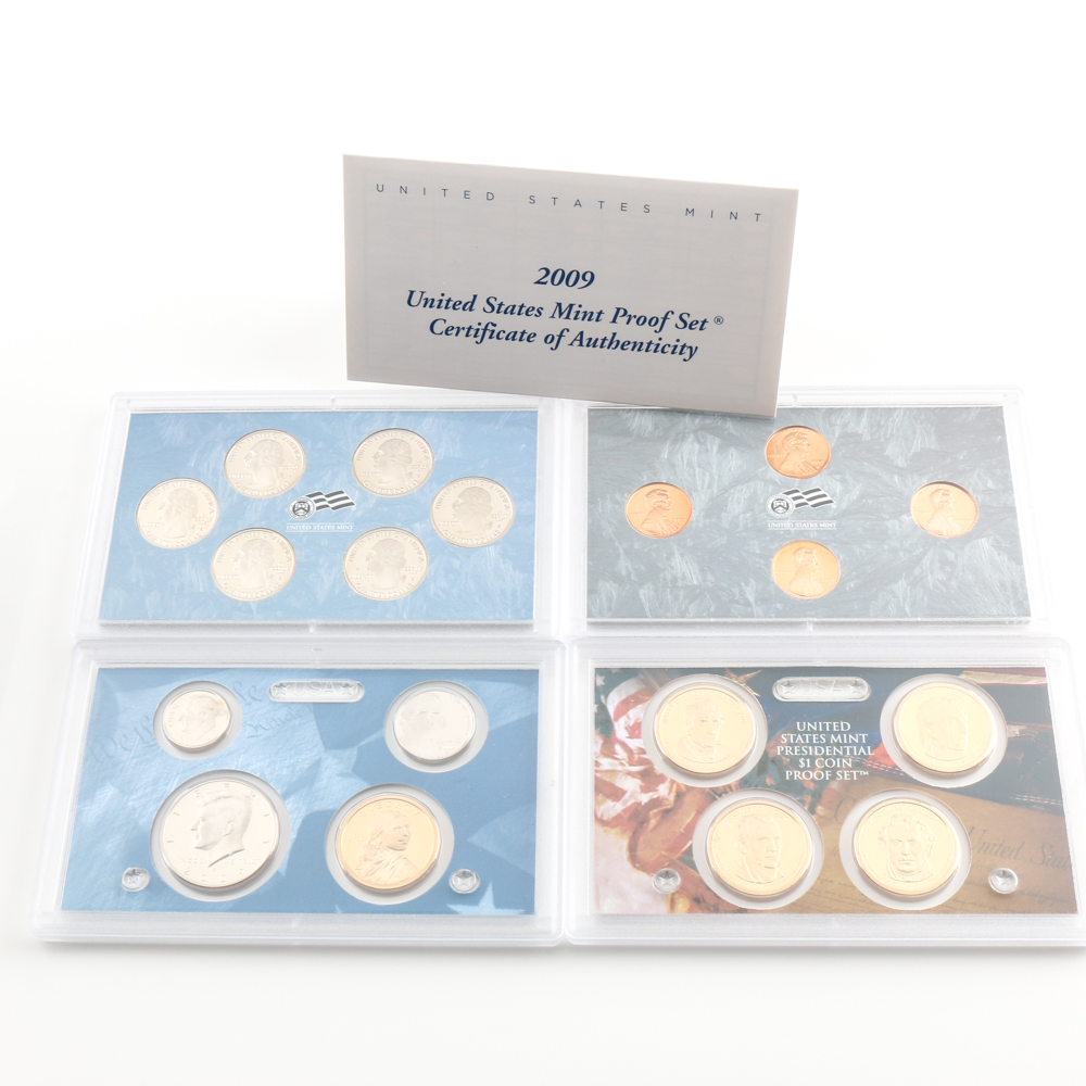 Group of U.S. Mint Proof Sets Including the Years 2007-2013