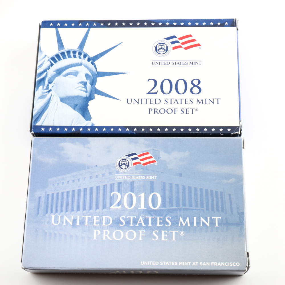 Group of U.S. Mint Proof Sets Including the Years 2007-2013