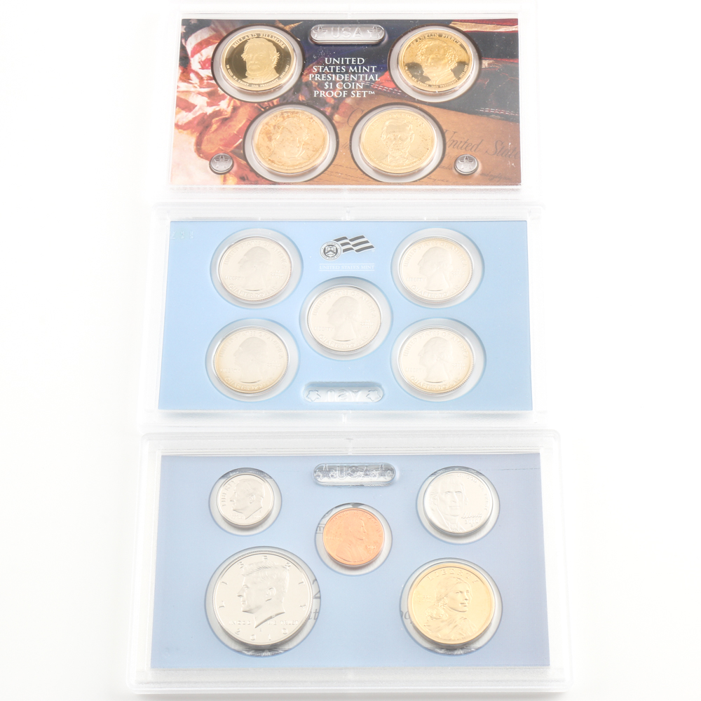 Group of U.S. Mint Proof Sets Including the Years 2007-2013