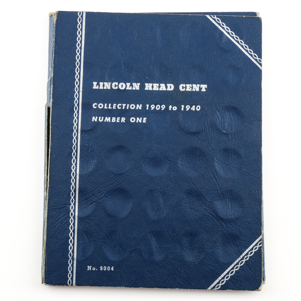 Group of Lincoln Head Cents in Seven Whitman Coin Folders