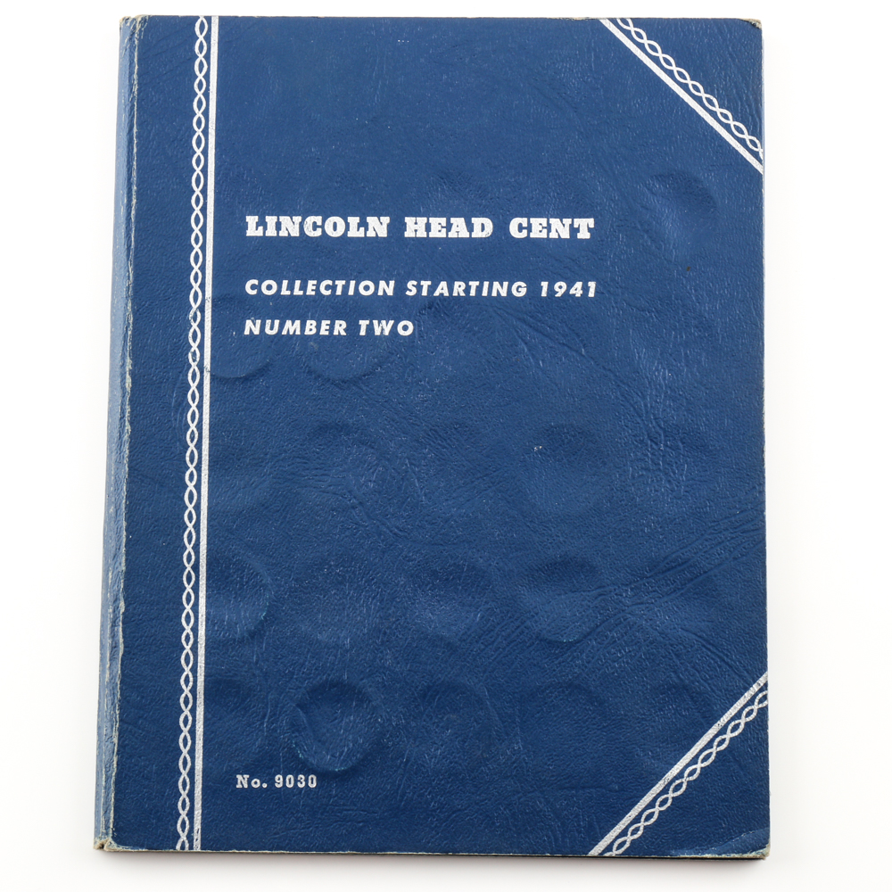 Group of Lincoln Head Cents in Seven Whitman Coin Folders