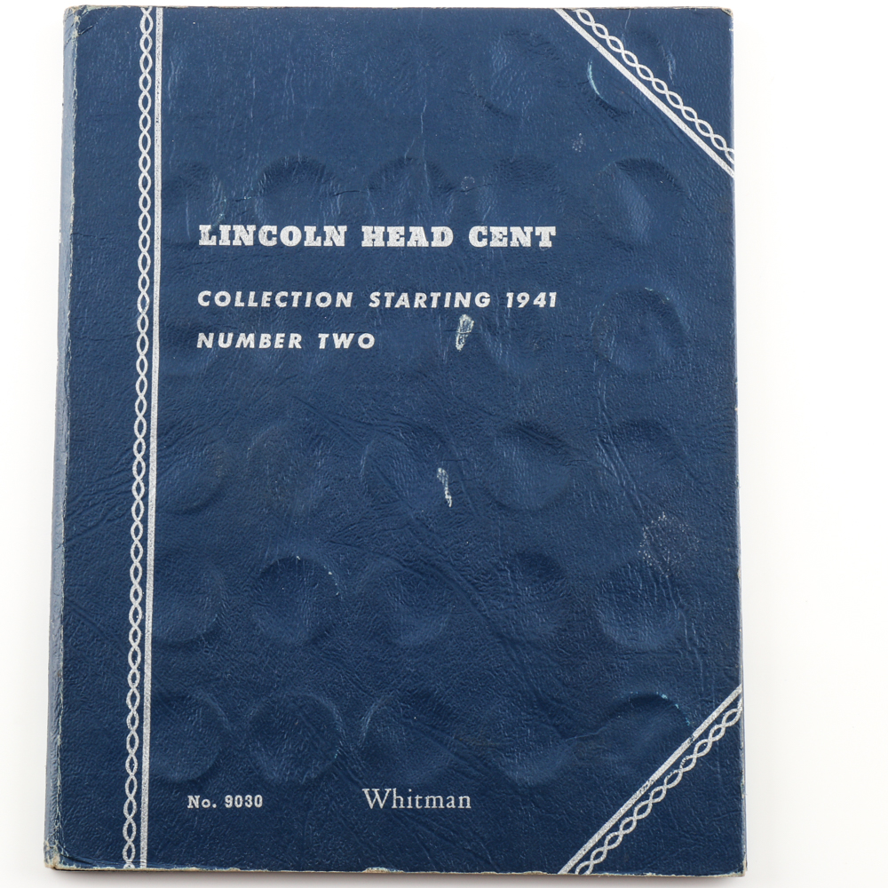 Group of Lincoln Head Cents in Seven Whitman Coin Folders