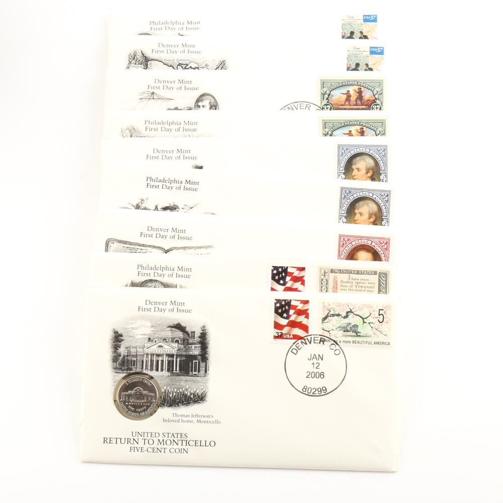 Group of 10 Westward Journey Nickels Series Coin Sets