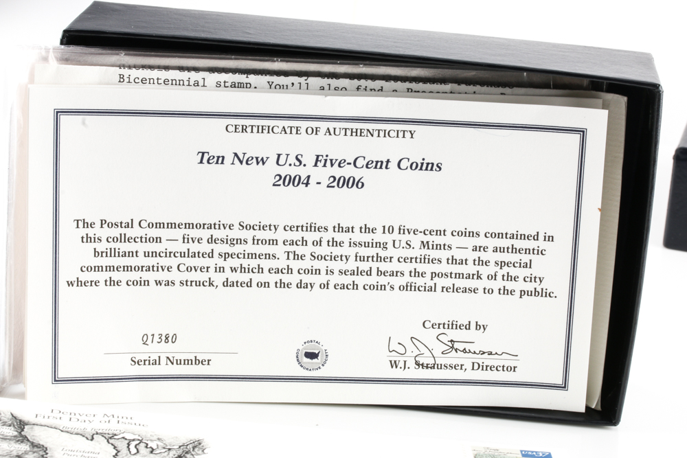 Group of 10 Westward Journey Nickels Series Coin Sets