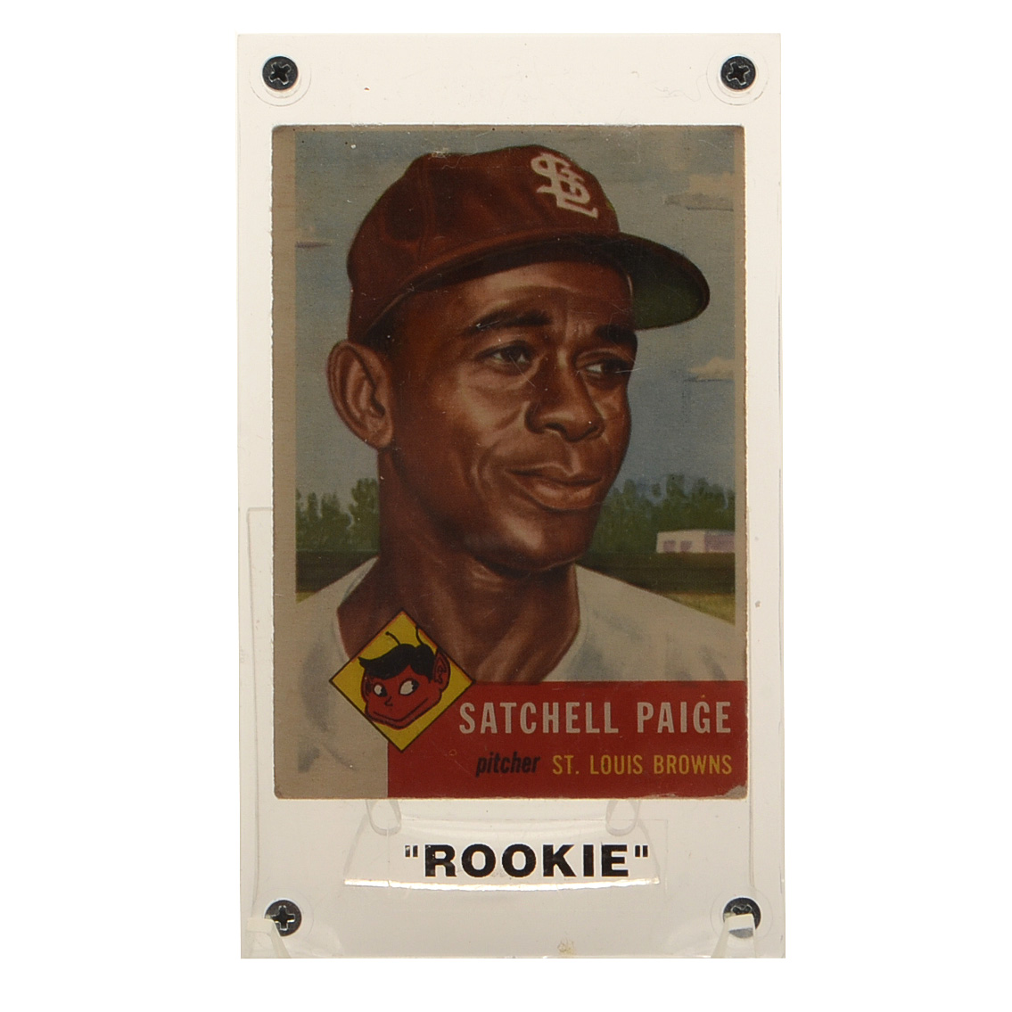 1953 Satchel Paige Topps "Rookie" Baseball Card