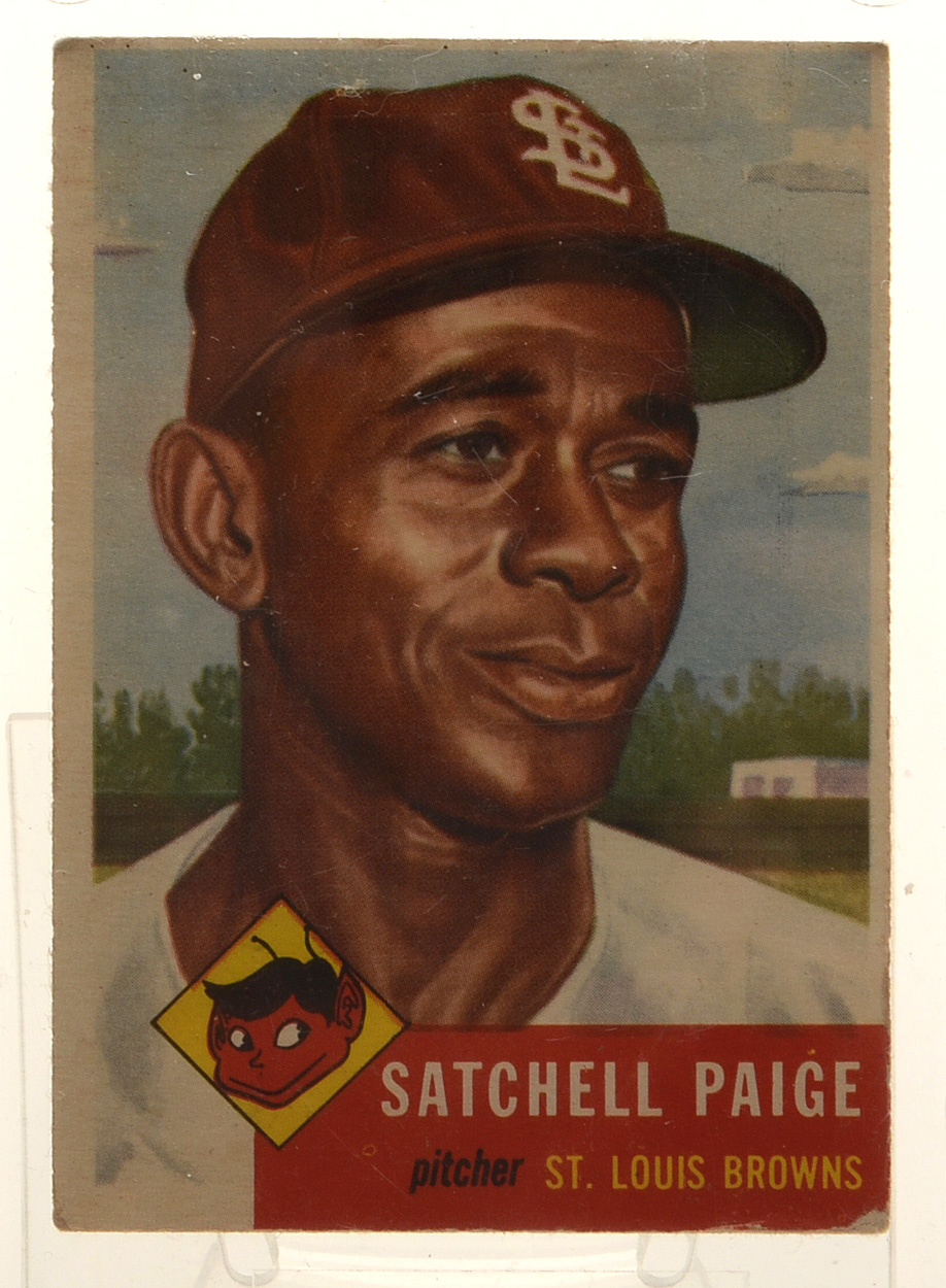 1953 Satchel Paige Topps "Rookie" Baseball Card