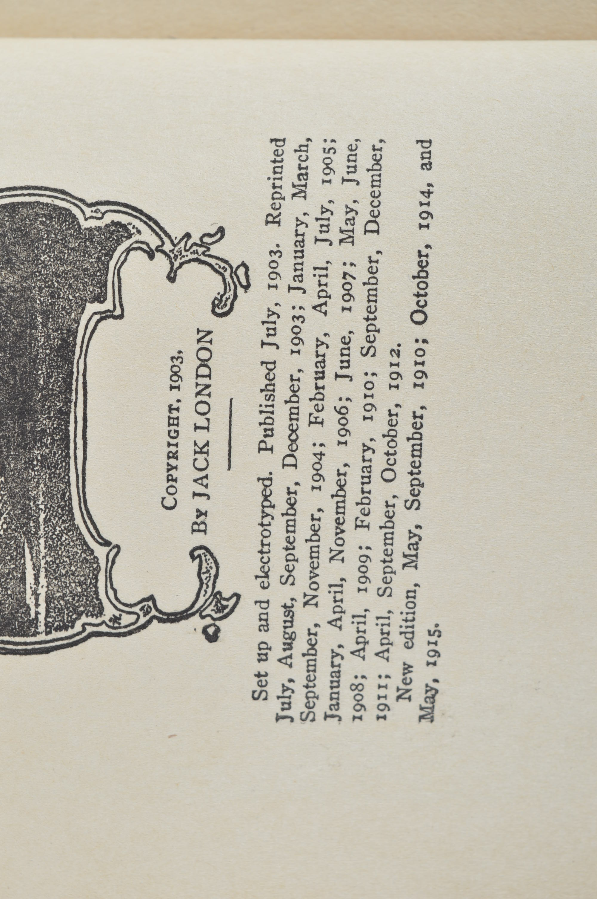 Antique Book Assortment Including 1915 Edition of "Call of the Wild"