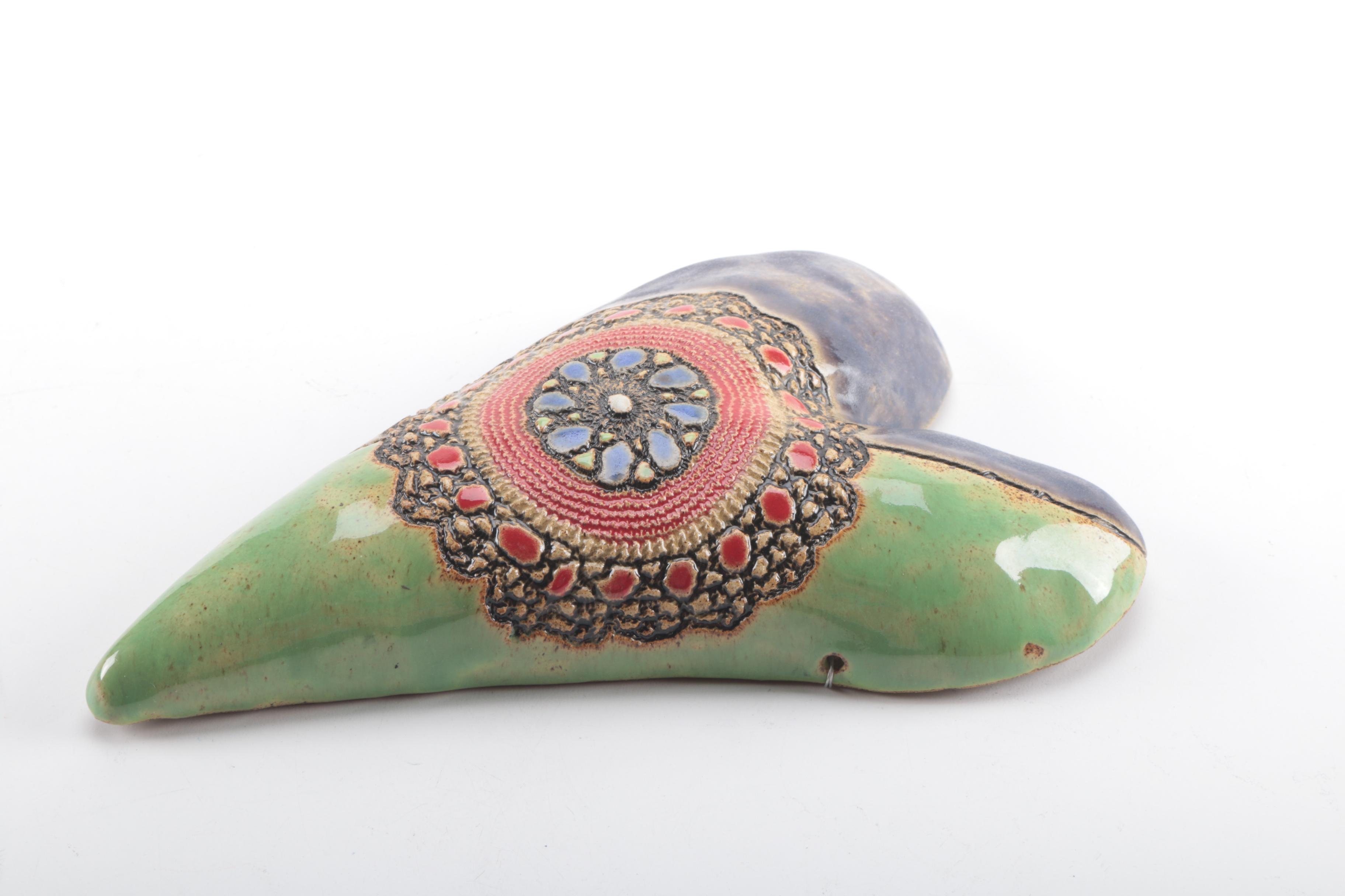Ceramic Heart Wall Decoration