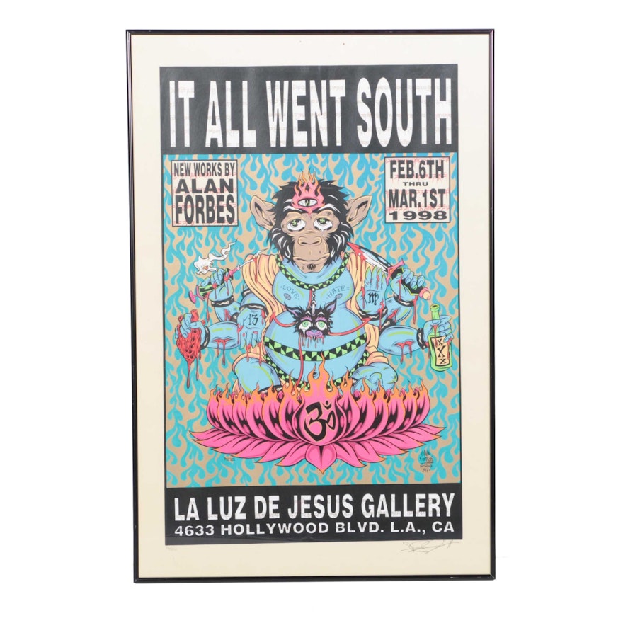 Alan Forbes Limited Edition Serigraph "It All Went South"