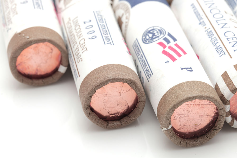 Large Group of 2009 and 2010 Lincoln Cents Rolls