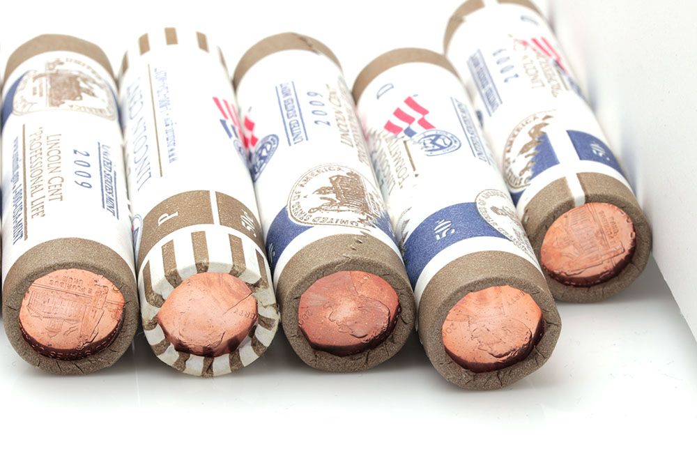 Large Group of 2009 and 2010 Lincoln Cents Rolls