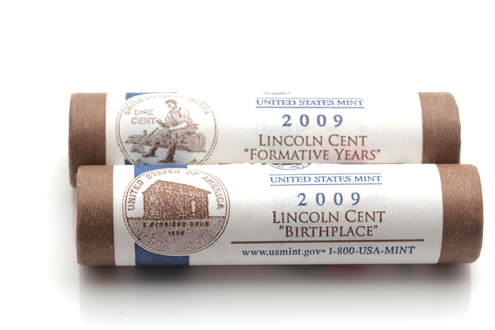 Large Group of 2009 and 2010 Lincoln Cents Rolls