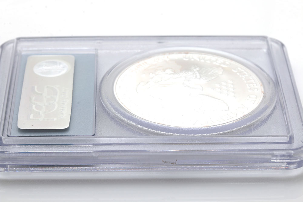 Graded MS69 (By PCGS) 2006 W One Dollar U.S. Silver Eagle