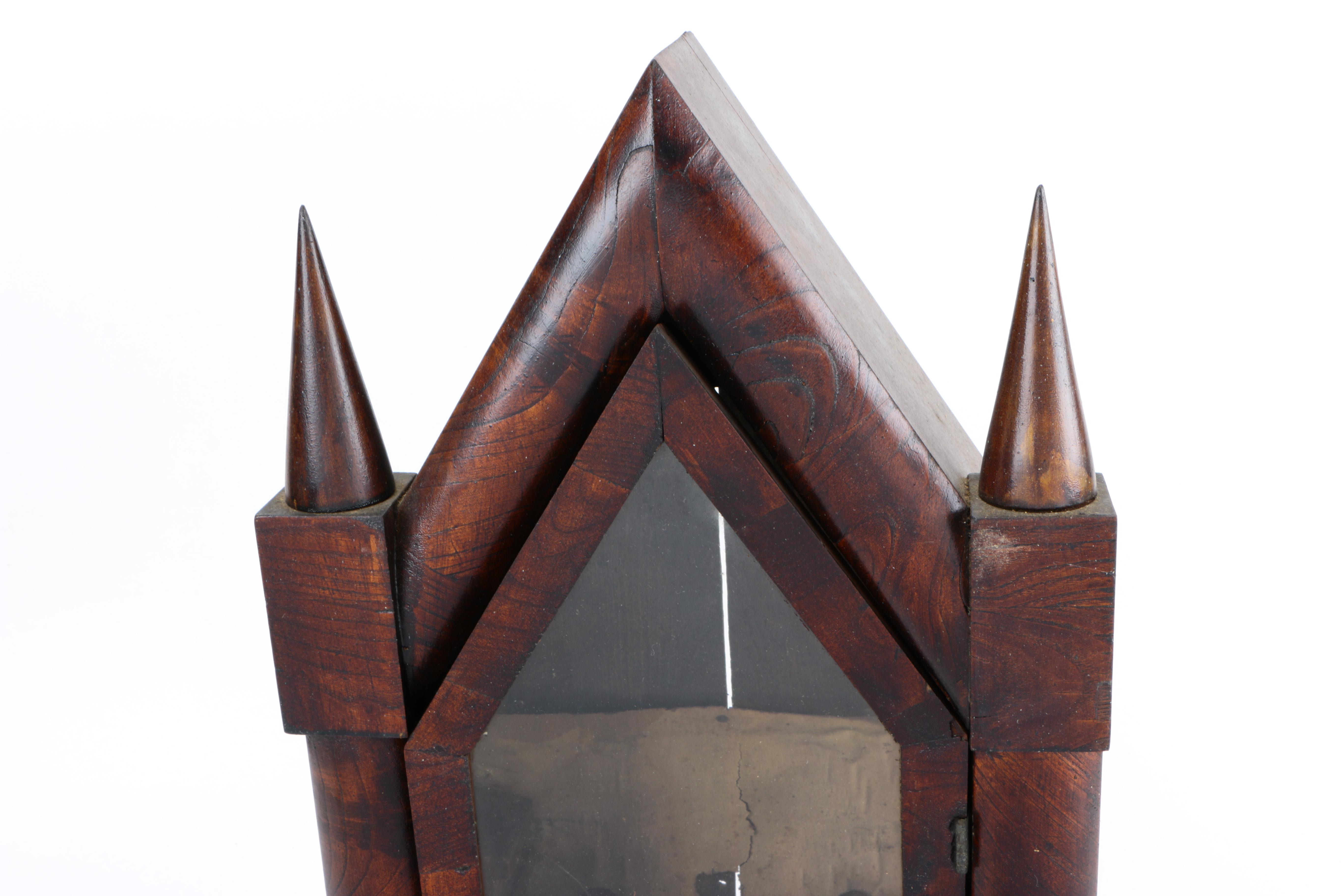 Antique Steeple Mantel Clock Case