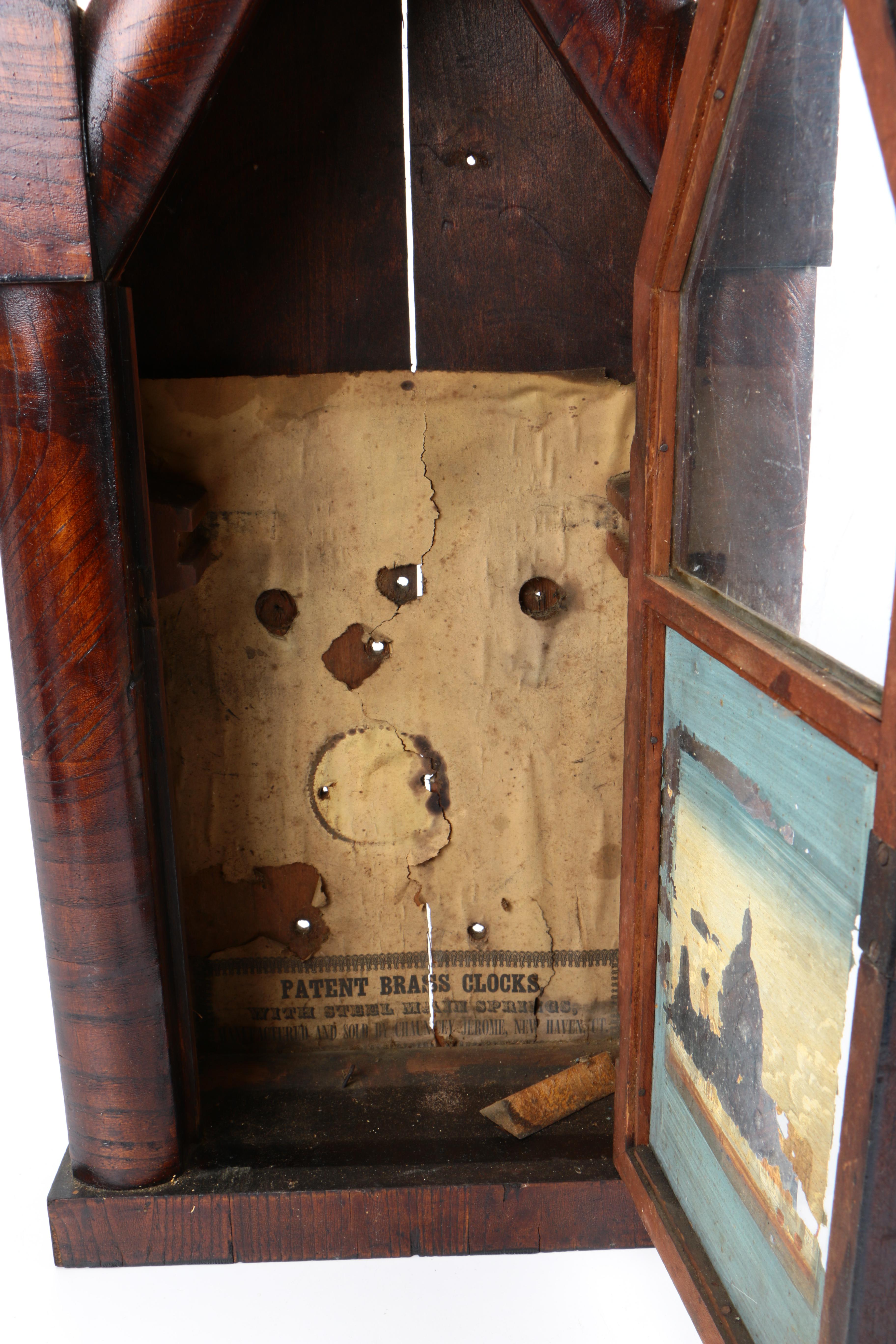 Antique Steeple Mantel Clock Case