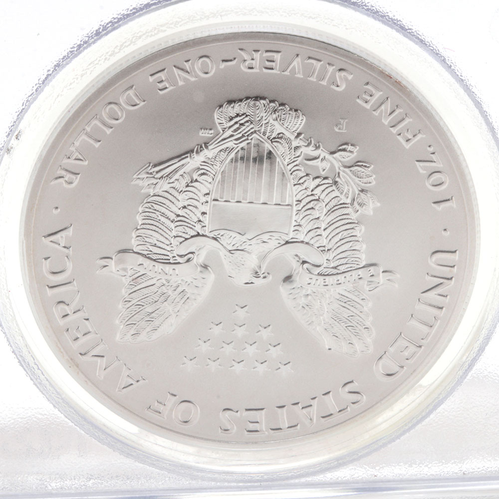 Graded PR69 (By PCGS) 2006 W One Dollar U.S. Silver Eagle Proof Coin