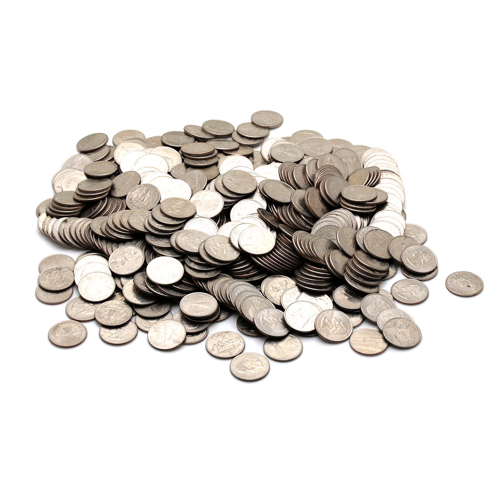 Large Group of 460 George Washington Quarters