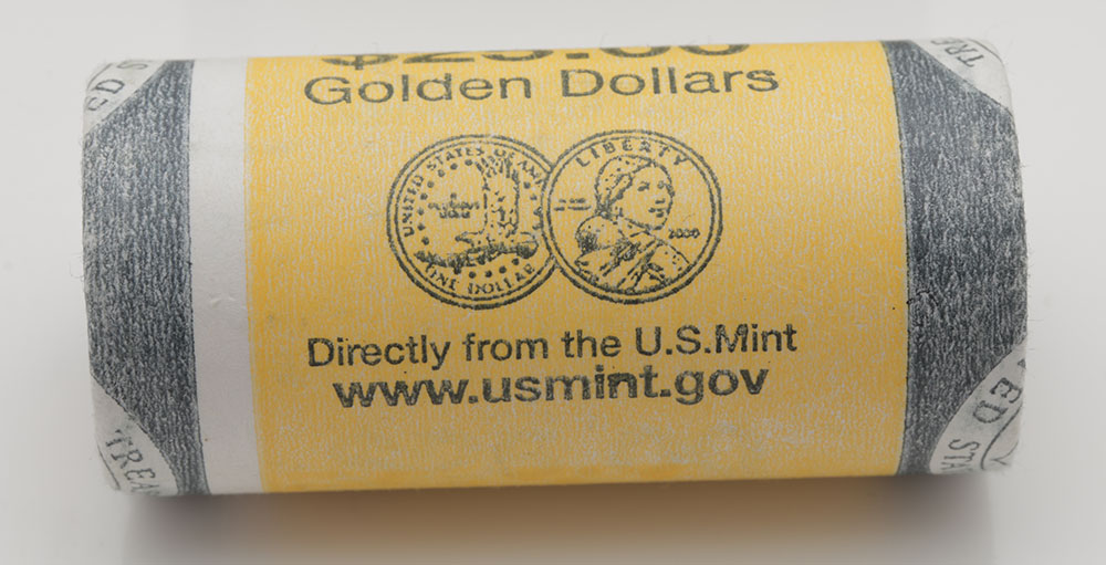 Group of Two Rolls of (25) 2000 P Sacagawea Dollars