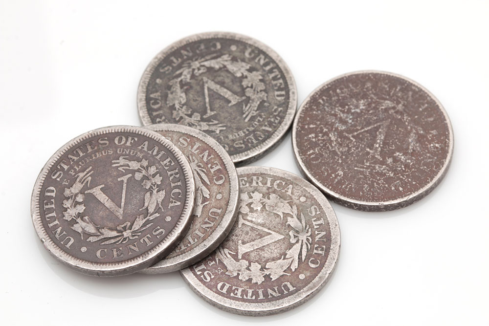 Group of Forty-six Various American Nickels