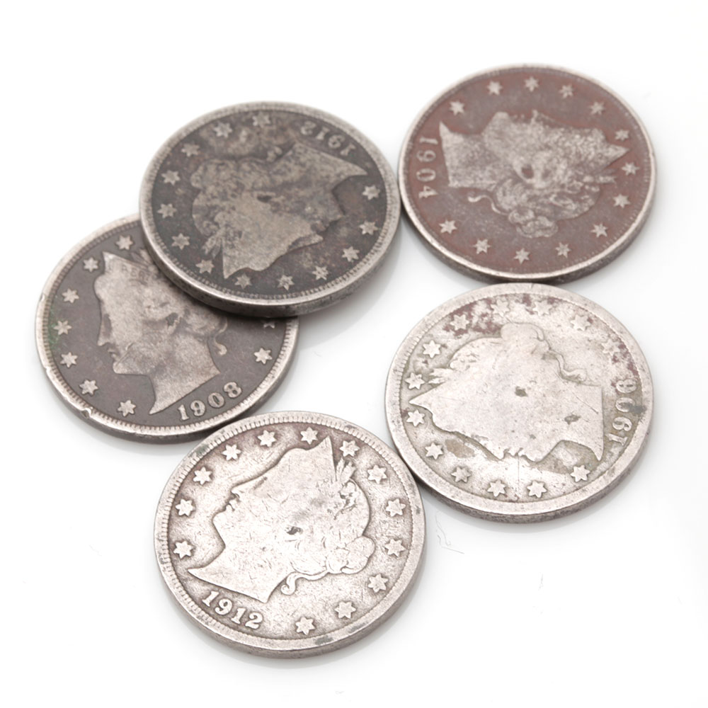 Group of Forty-six Various American Nickels