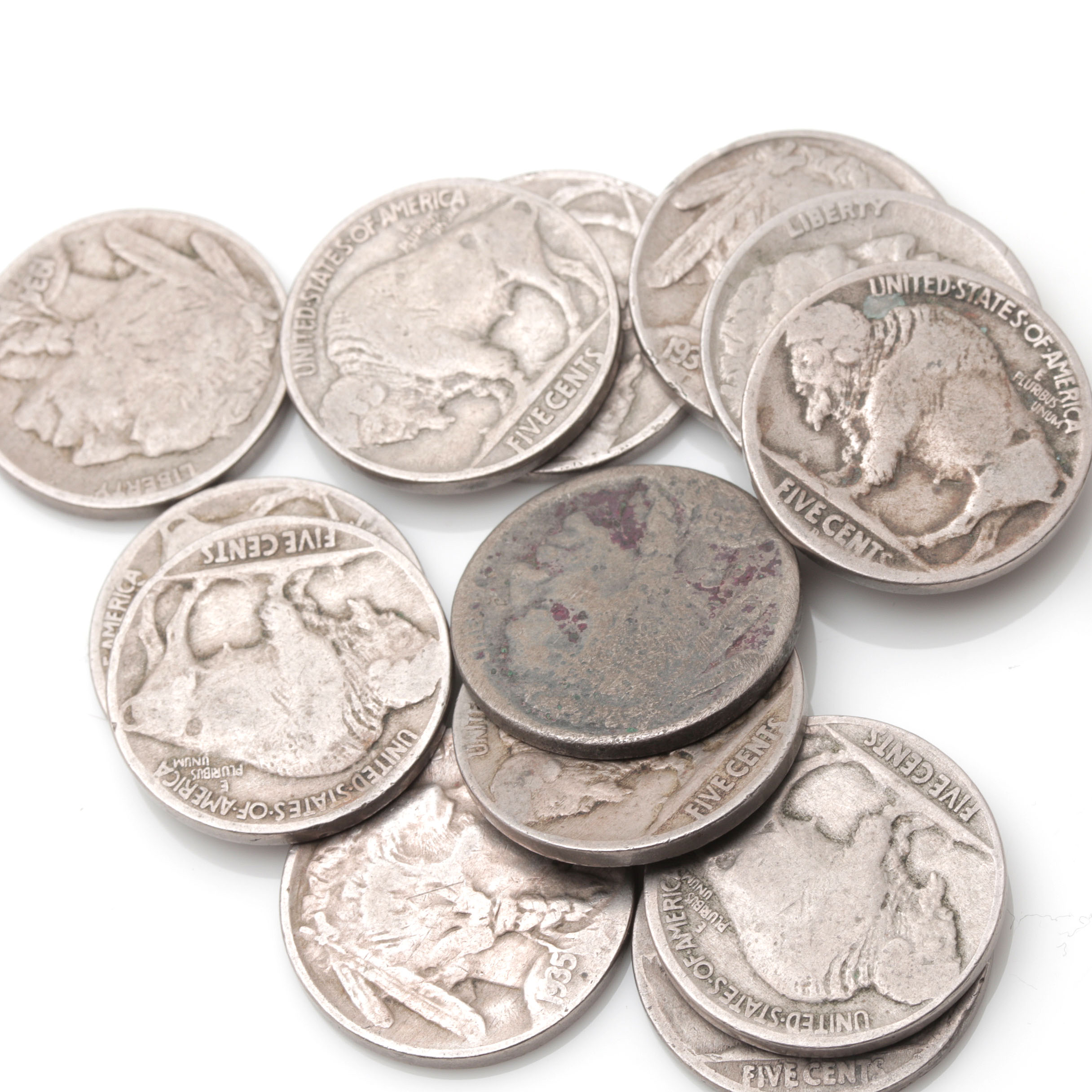 Group of Forty-six Various American Nickels
