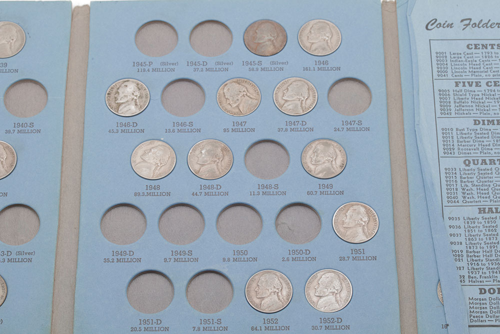 Group of Forty-six Various American Nickels