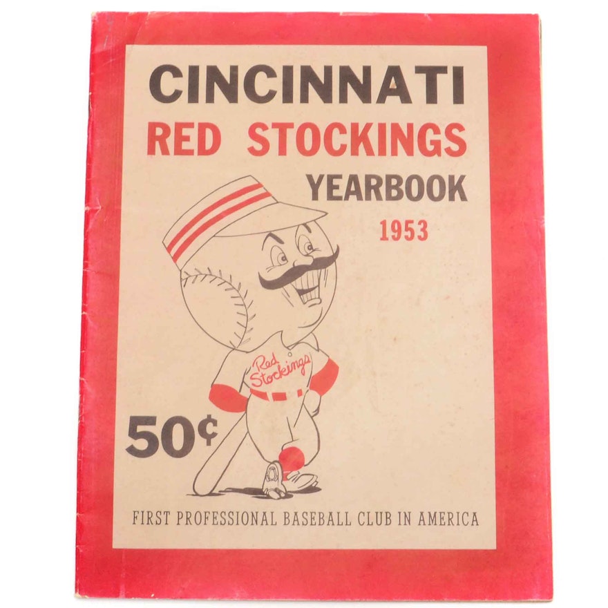 1953 Cincinnati "Red Stockings" Souvenir Yearbook