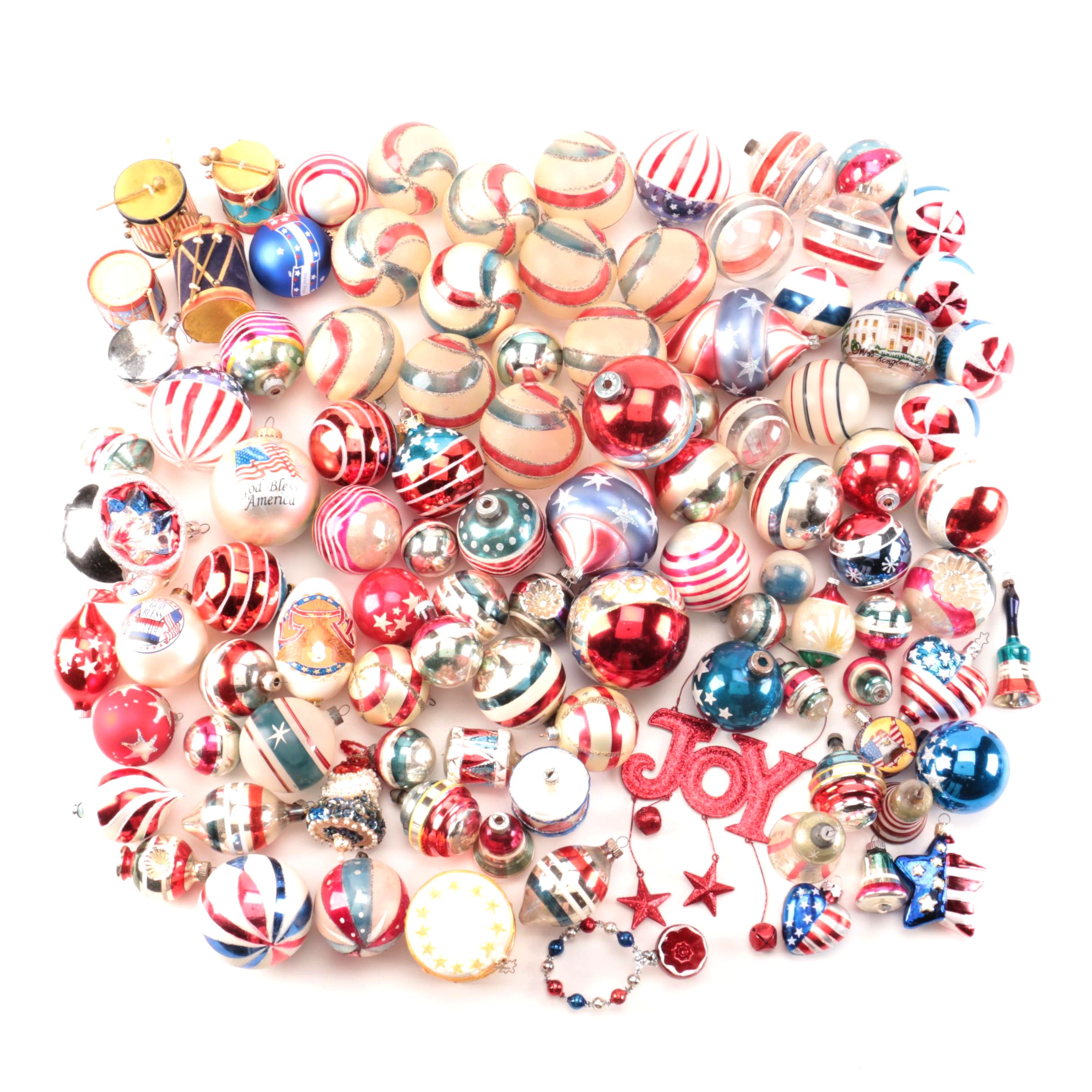 Red, White, and Blue Ornaments