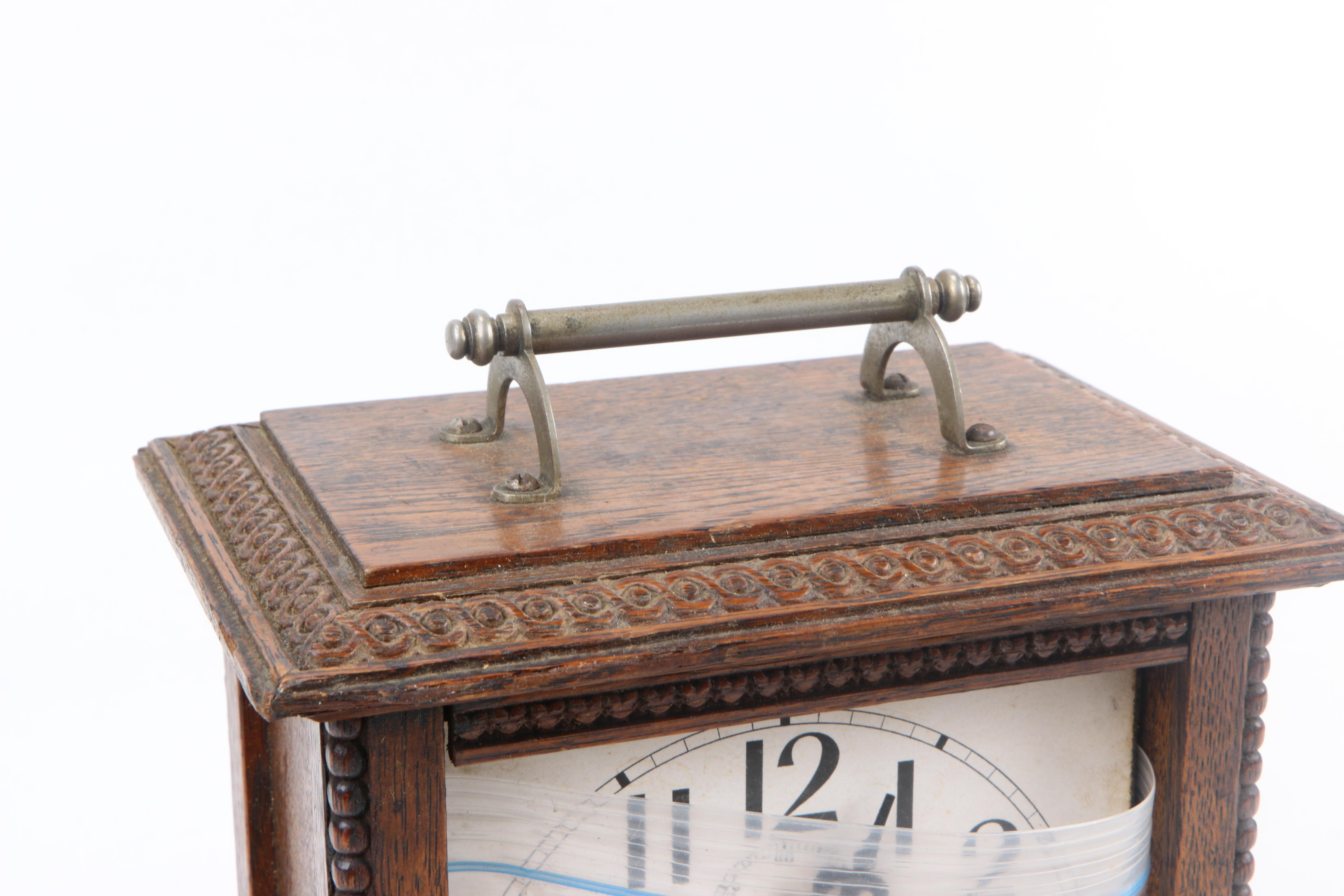 Vintage Seikosha Oak Mantel Clock