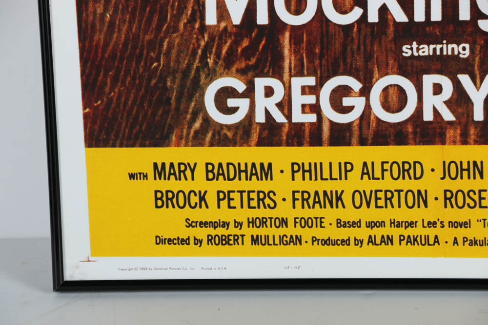 Giclee on Paper Poster "To Kill a Mockingbird by Gregory Peck"