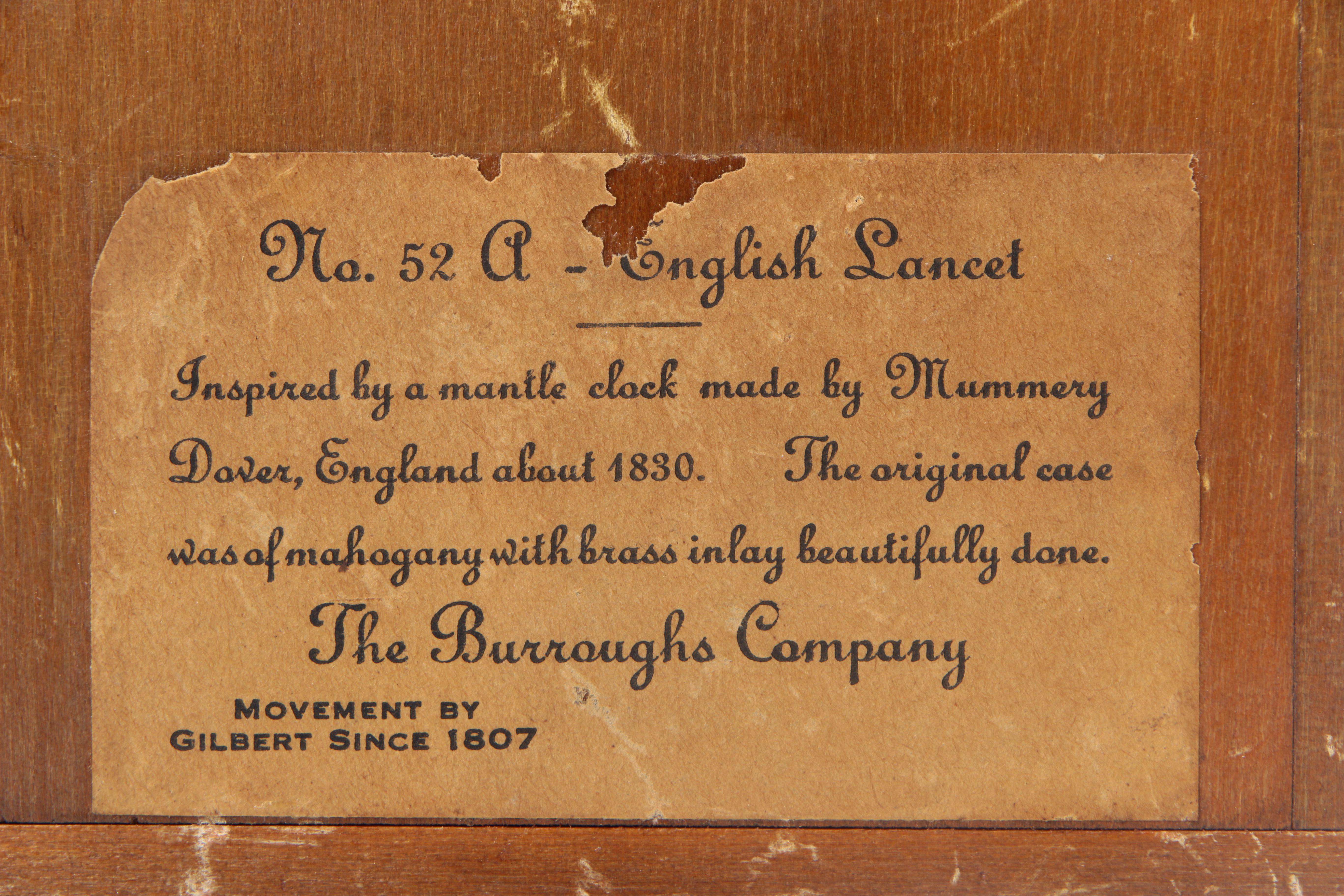 The Burroughs Company Gothic Style Alarm Clock