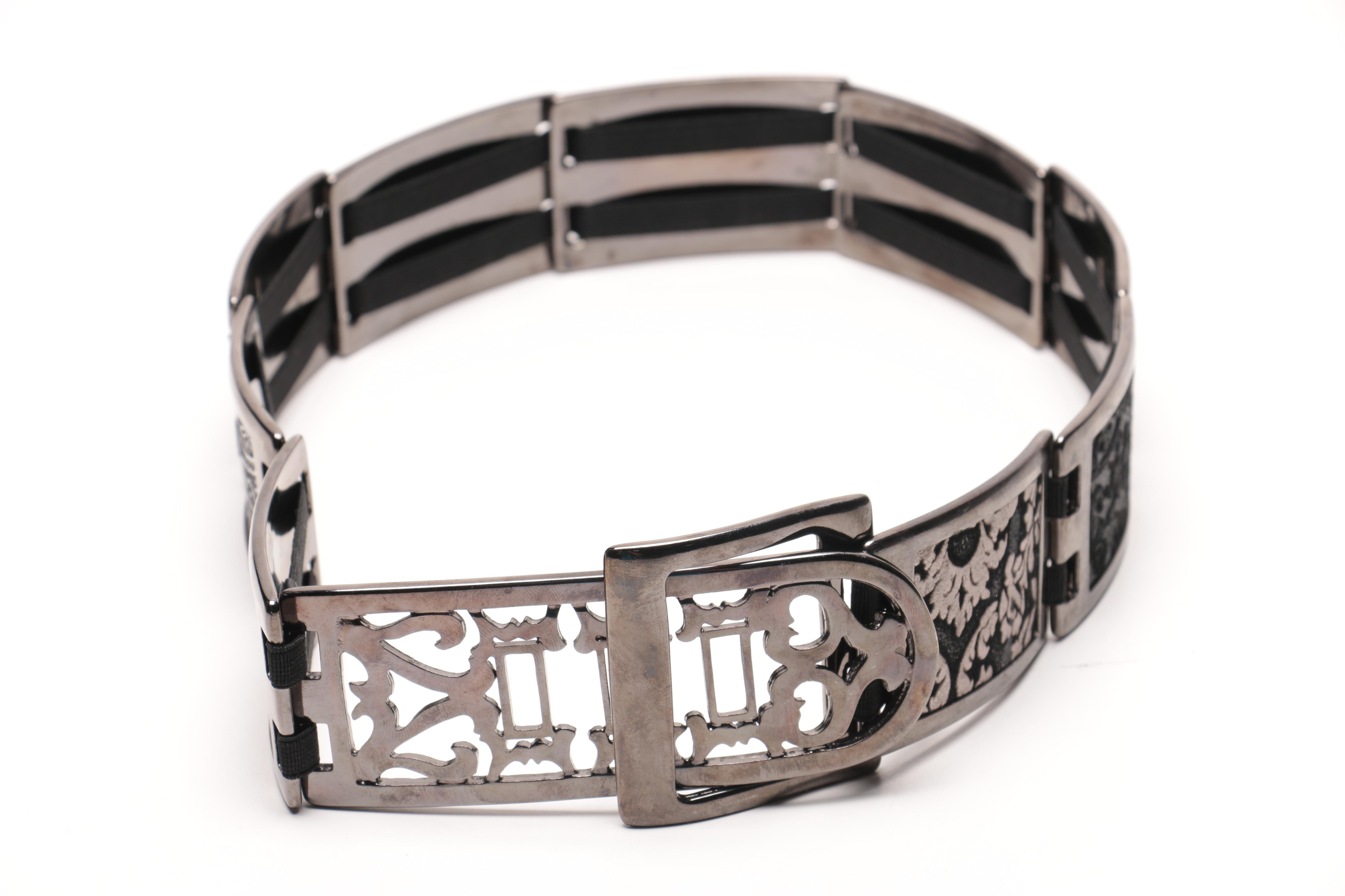 Black and Silver Tone Belts Including Brighton