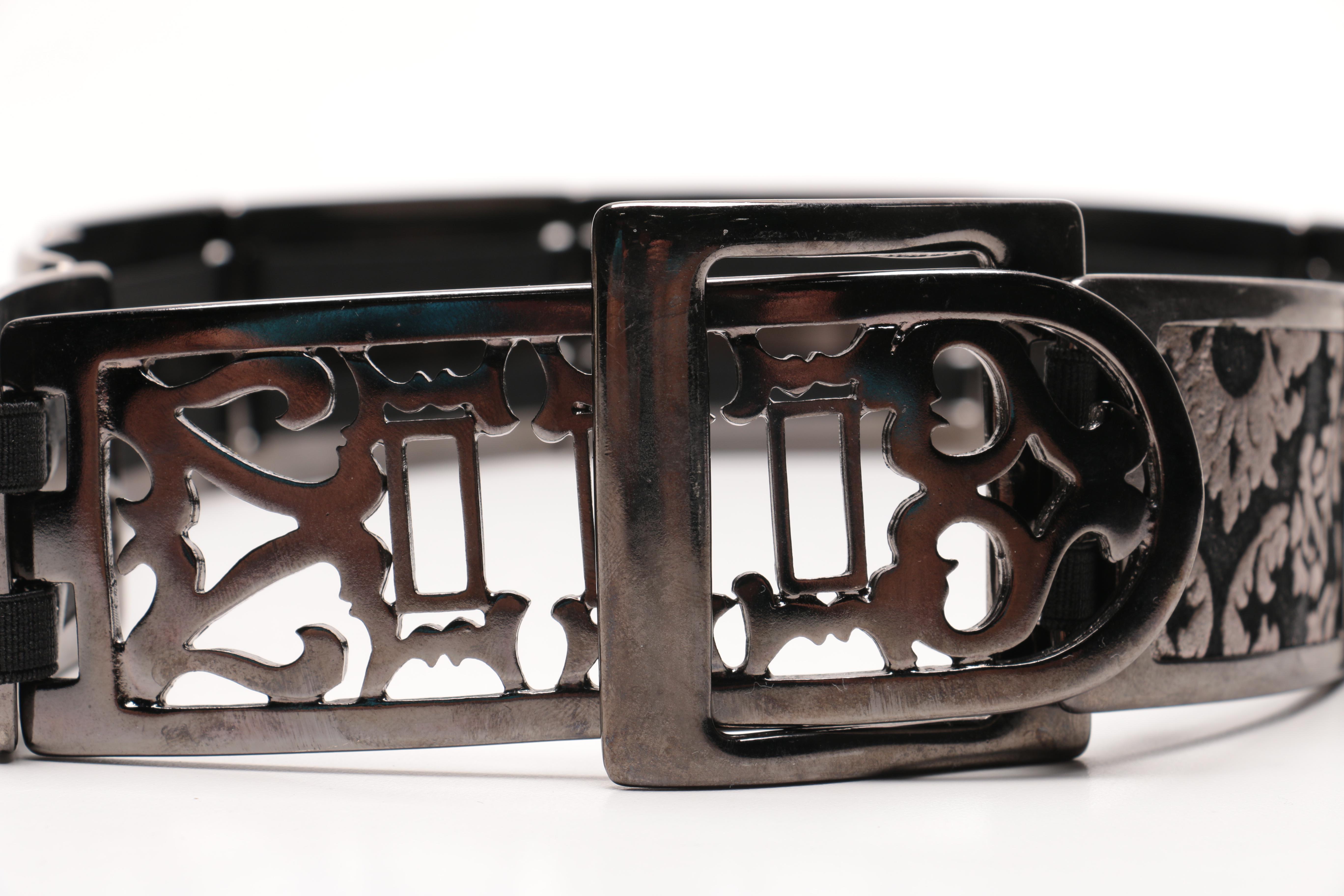 Black and Silver Tone Belts Including Brighton