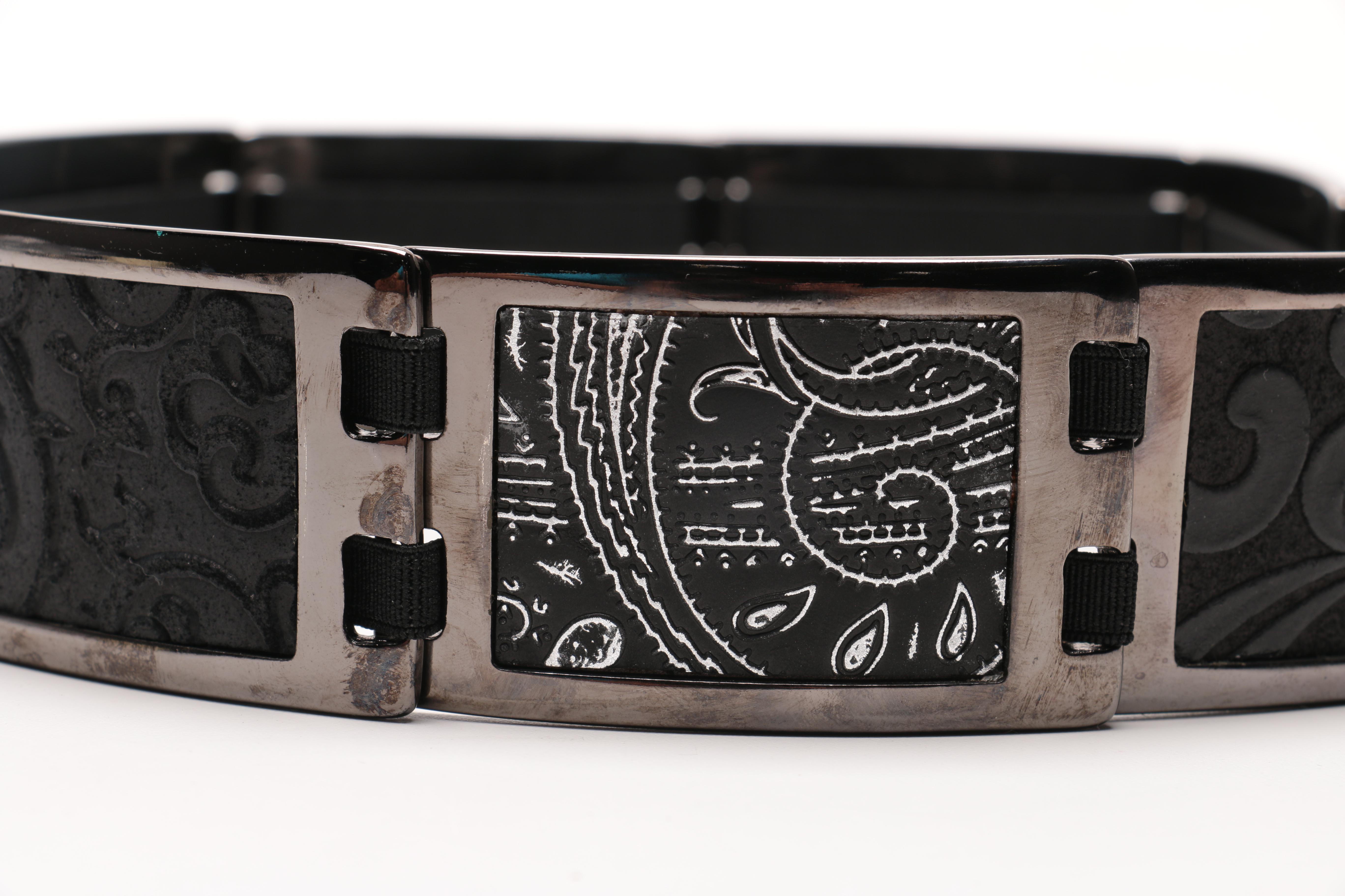 Black and Silver Tone Belts Including Brighton