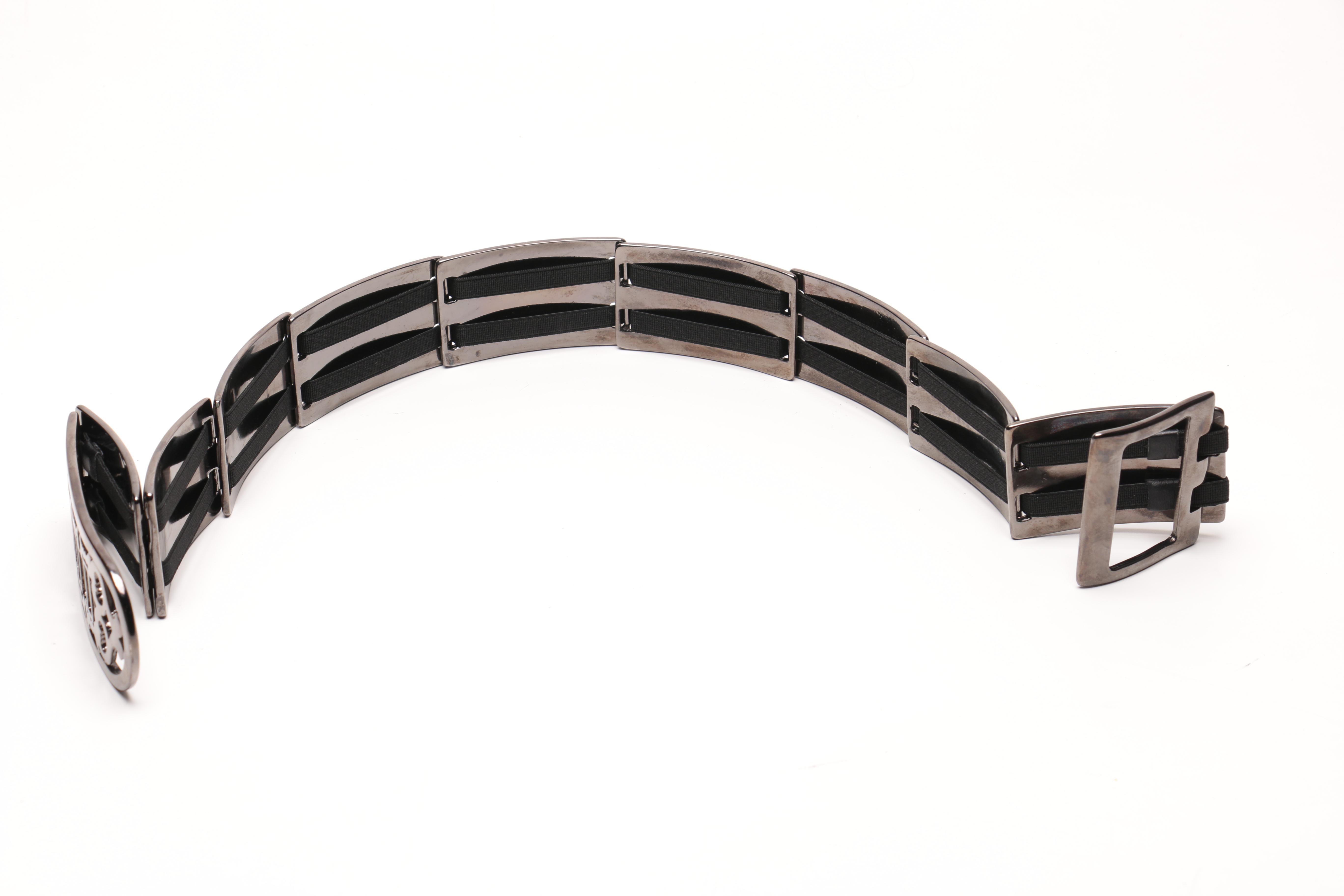 Black and Silver Tone Belts Including Brighton